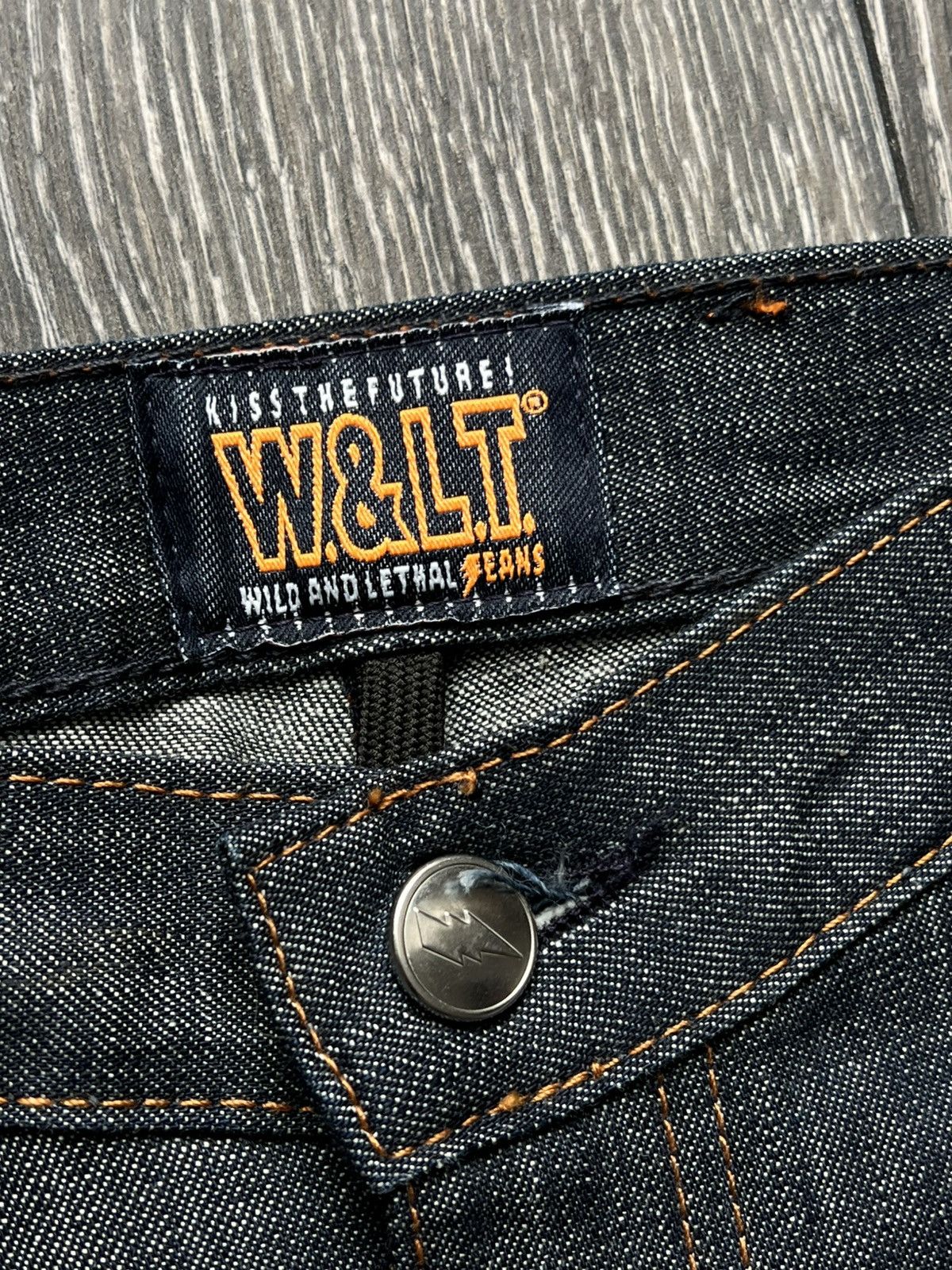 Walter Van Beirendonck NOS 1990‘s Straight Legal Fade Jeans Size US 27 - 4 Thumbnail
