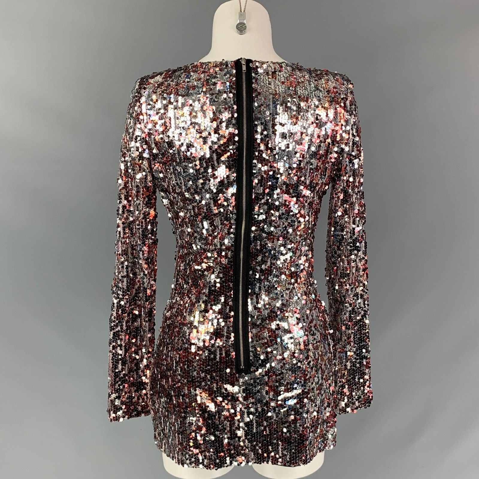 Badgley Mischka MARK + JAMES by BADGLEY MISCHKA Long Sleeve Mini Dress Size M / US 6-8 / IT 42-44 - 4 Thumbnail