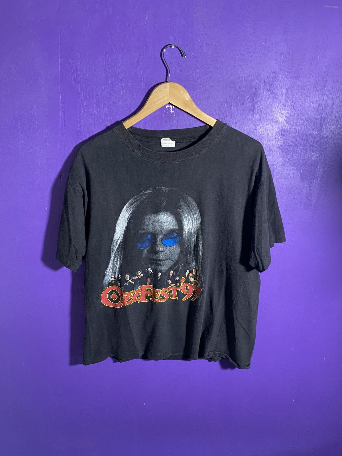 Band Tees × Vintage Vintage 1997 Ozzfest Ozzy Osbourne big face t-shirt Size US L / EU 52-54 / 3 - 1 Thumbnail
