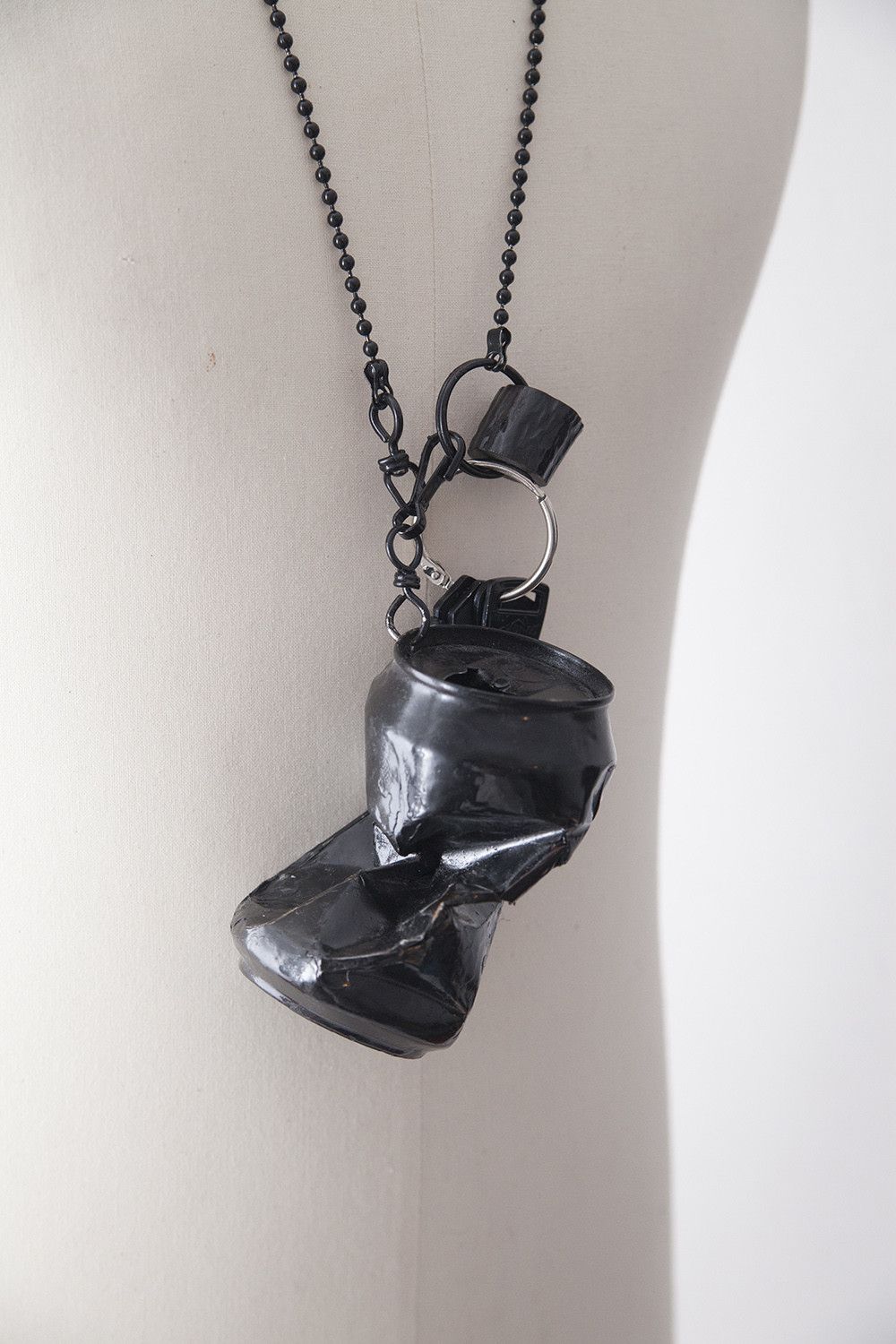 Raf Simons SS03 Consumed crushed can necklace Size ONE SIZE - 4 Thumbnail