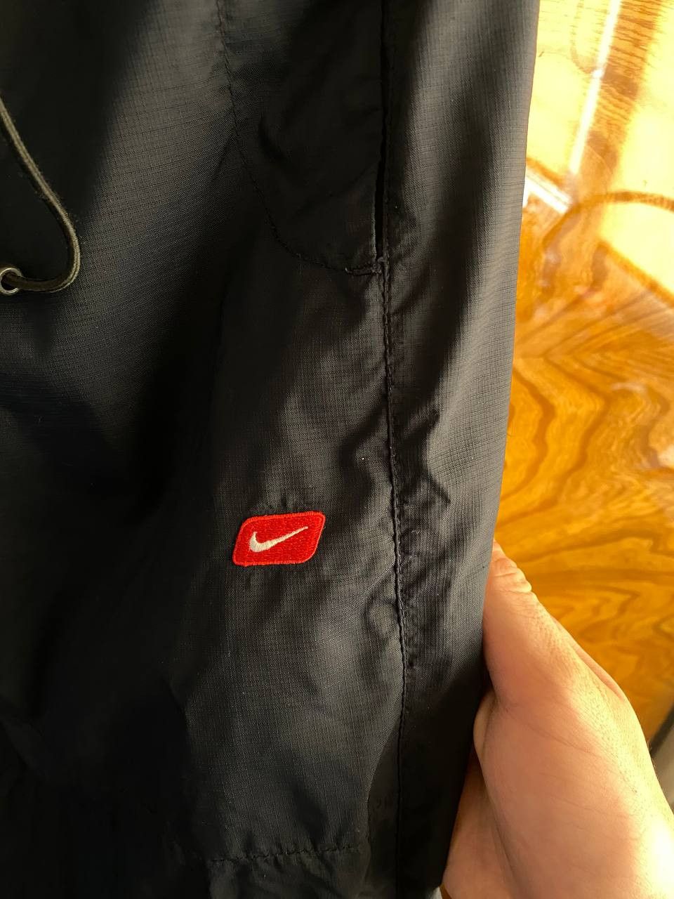 Nike × Vintage 00s Nike Vintage Nylon Double Swoosh Baggy Joggers Pants Size US 34 / EU 50 - 4 Thumbnail