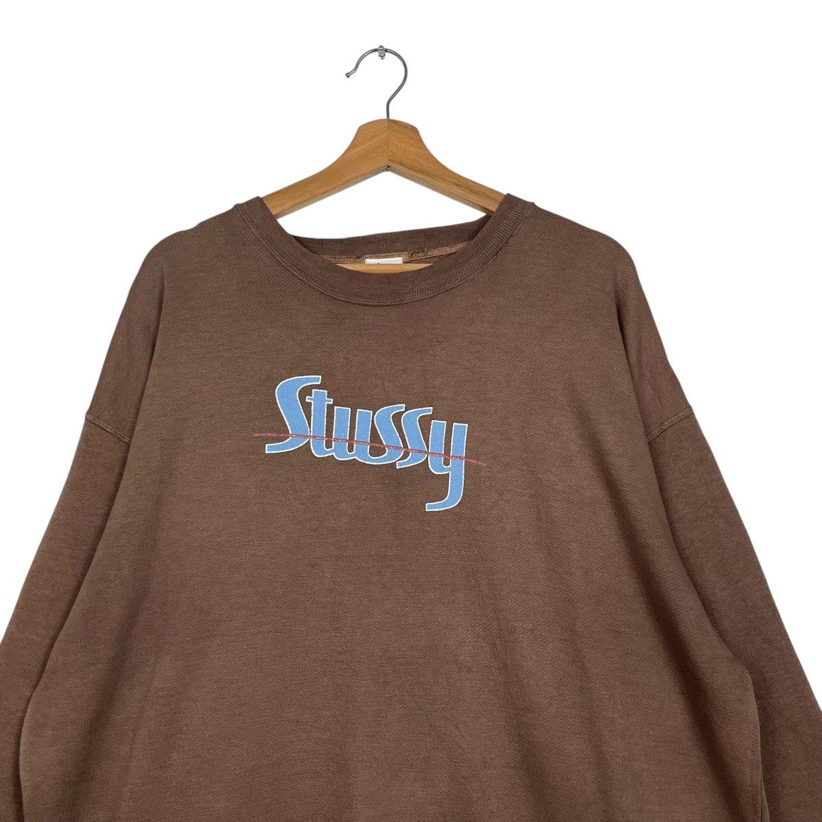 Stussy Vintage Stussy Big Logo Crewneck Sweatshirt Size US XL / EU 56 / 4 - 2 Thumbnail