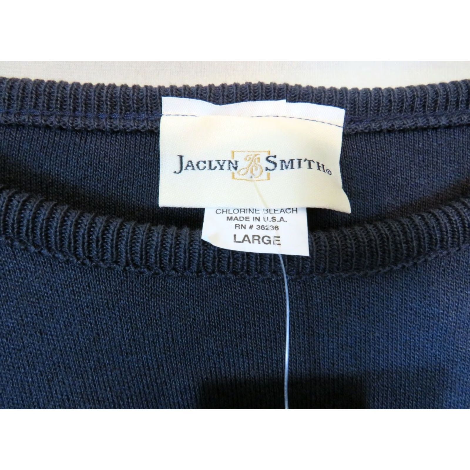 Vintage VINTAGE Jaclyn Smith Shirt Ladies Large 100% Cotton Black with tags 1980s Casual Mens Womens Girls Size L / US 10 / IT 46 - 2 Thumbnail
