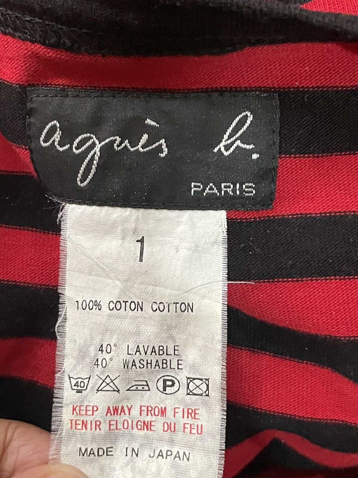 agnes b. Agnes B. Stripe Long Sleeve Shirt Size S / US 4 / IT 40 - 3 Thumbnail