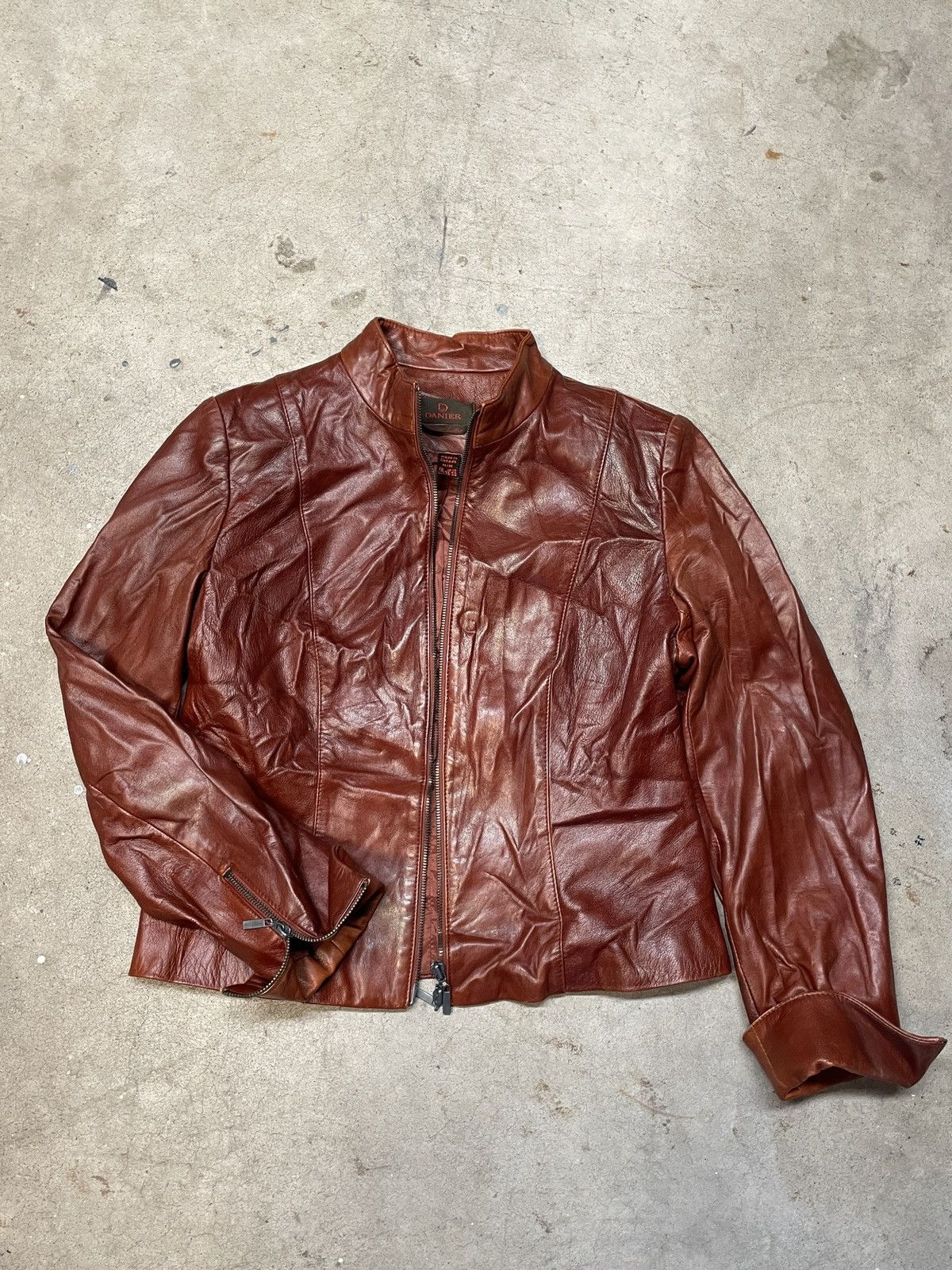 Danier Brown Fitted Danier Leather Jacket Size M / US 6-8 / IT 42-44 - 6 Thumbnail