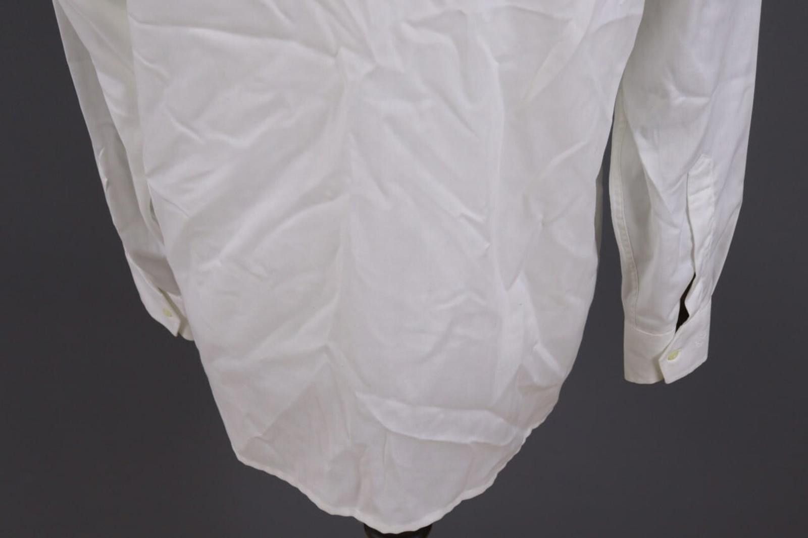 Christian Dior Monsieur Christian Dior White Pur Cotton Shirt Size 40 / 15 3/4 Size US M / EU 48-50 / 2 - 10 Thumbnail