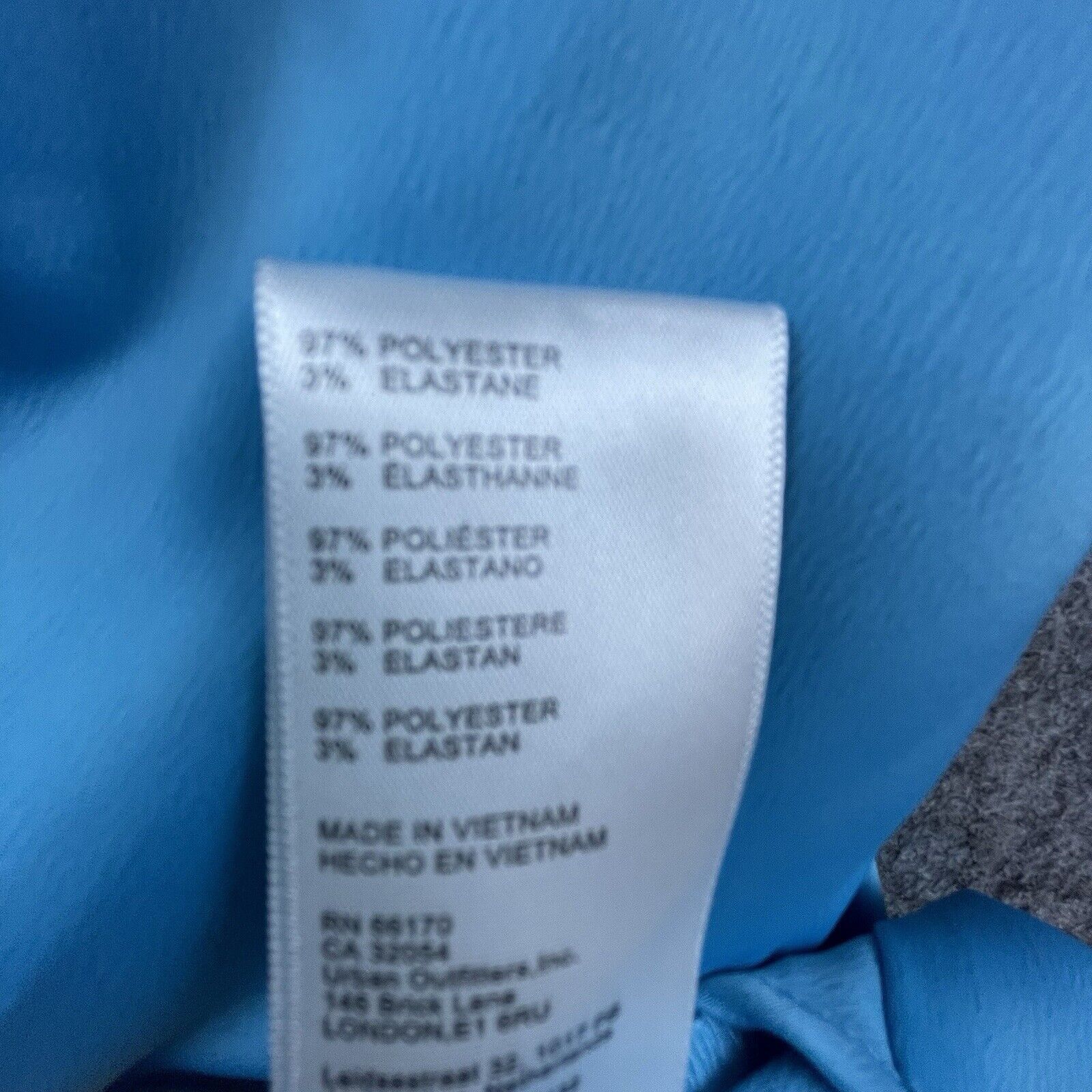 Urban Outfitters Urban Outfitters Slip Dress XS Aqua Cowl Neck Strappy Size XS / US 0-2 / IT 36-38 - 6 Thumbnail
