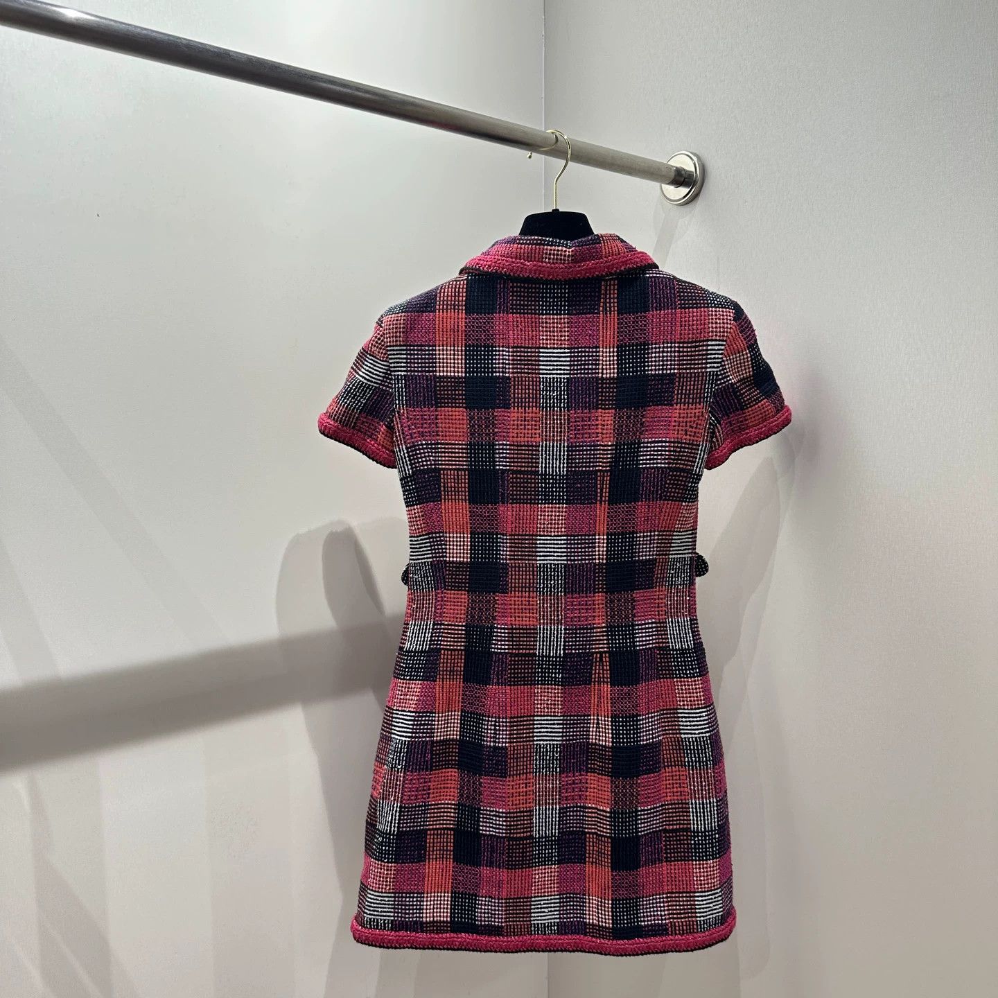 Chanel Chanel apr111 Rooftop Check Dress 34 Viscose Size XS / US 0-2 / IT 36-38 - 2 Thumbnail