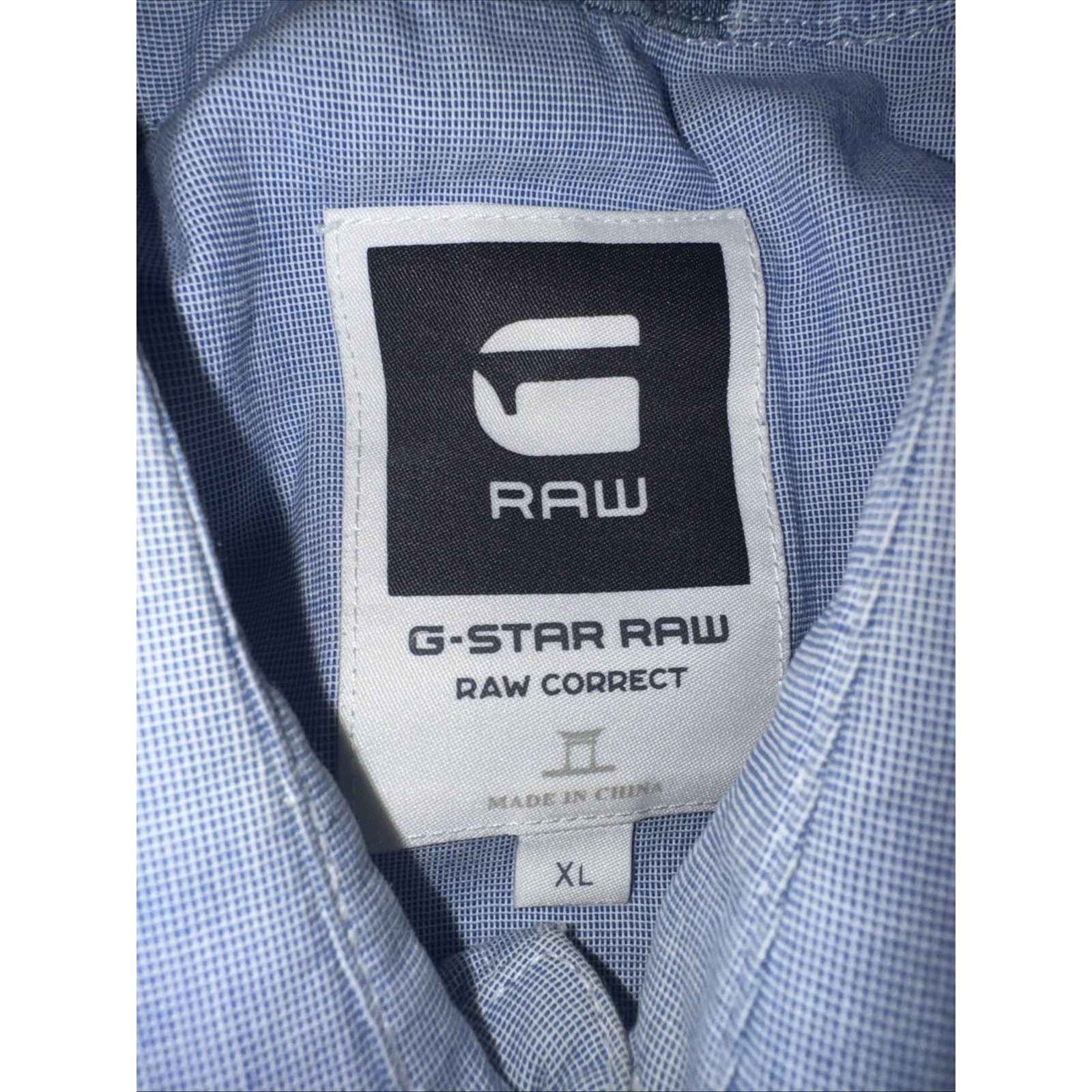 G-Star × Vintage G-Star Raw Button Up Shirt Blue XL 22x28 Raw Japanese Prep Size US XL / EU 56 / 4 - 6 Thumbnail