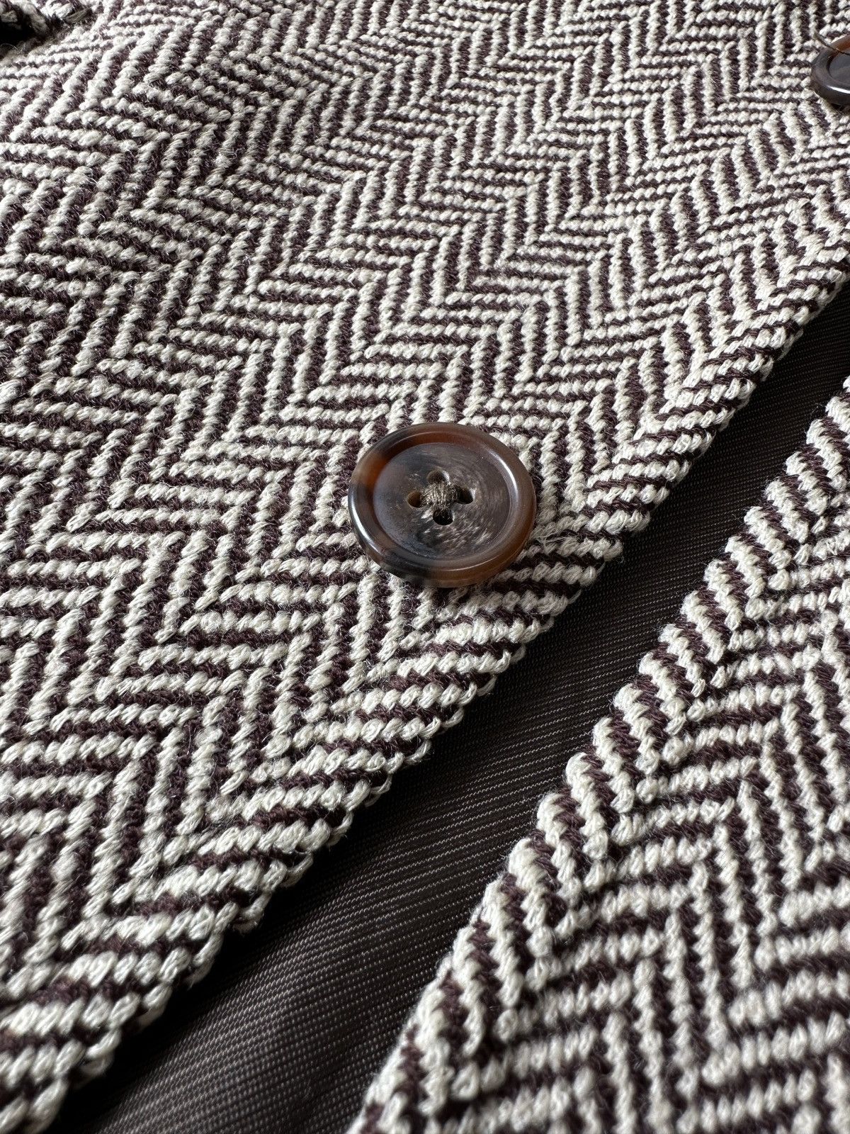 Ralph Lauren POLO RALPH LAUREN Herringbone Wool Tweed Jacket Blazer Coat Size 44R - 7 Thumbnail