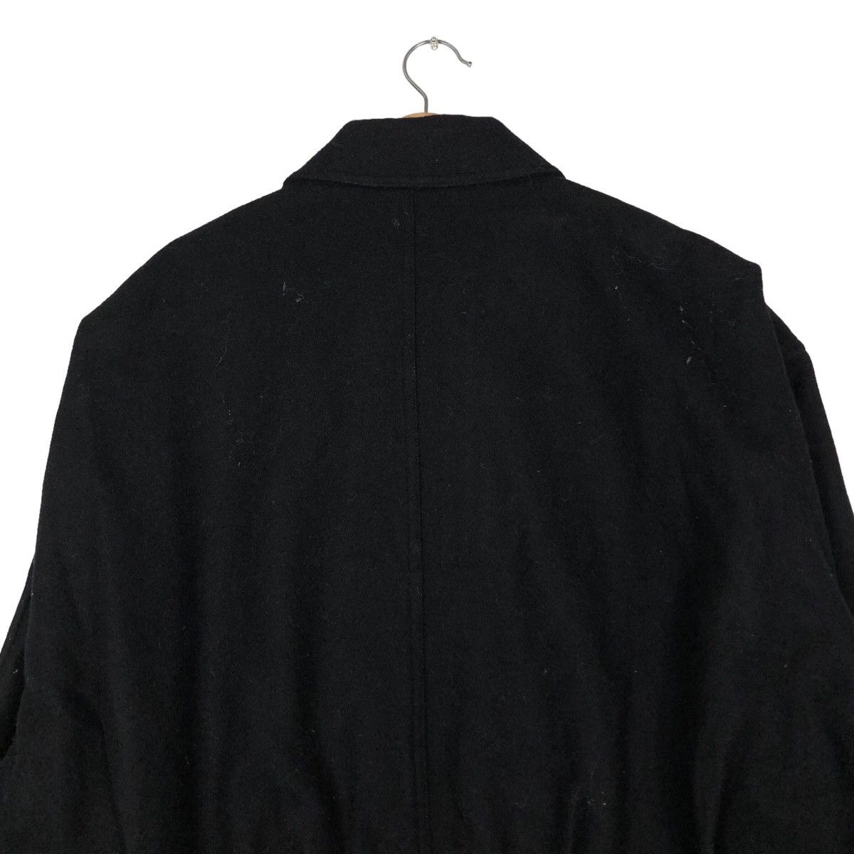 Issey Miyake 🔥Rich Black - Vintage Wool Biker Jacket Wood Heaven Japan Size US L / EU 52-54 / 3 - 9 Thumbnail
