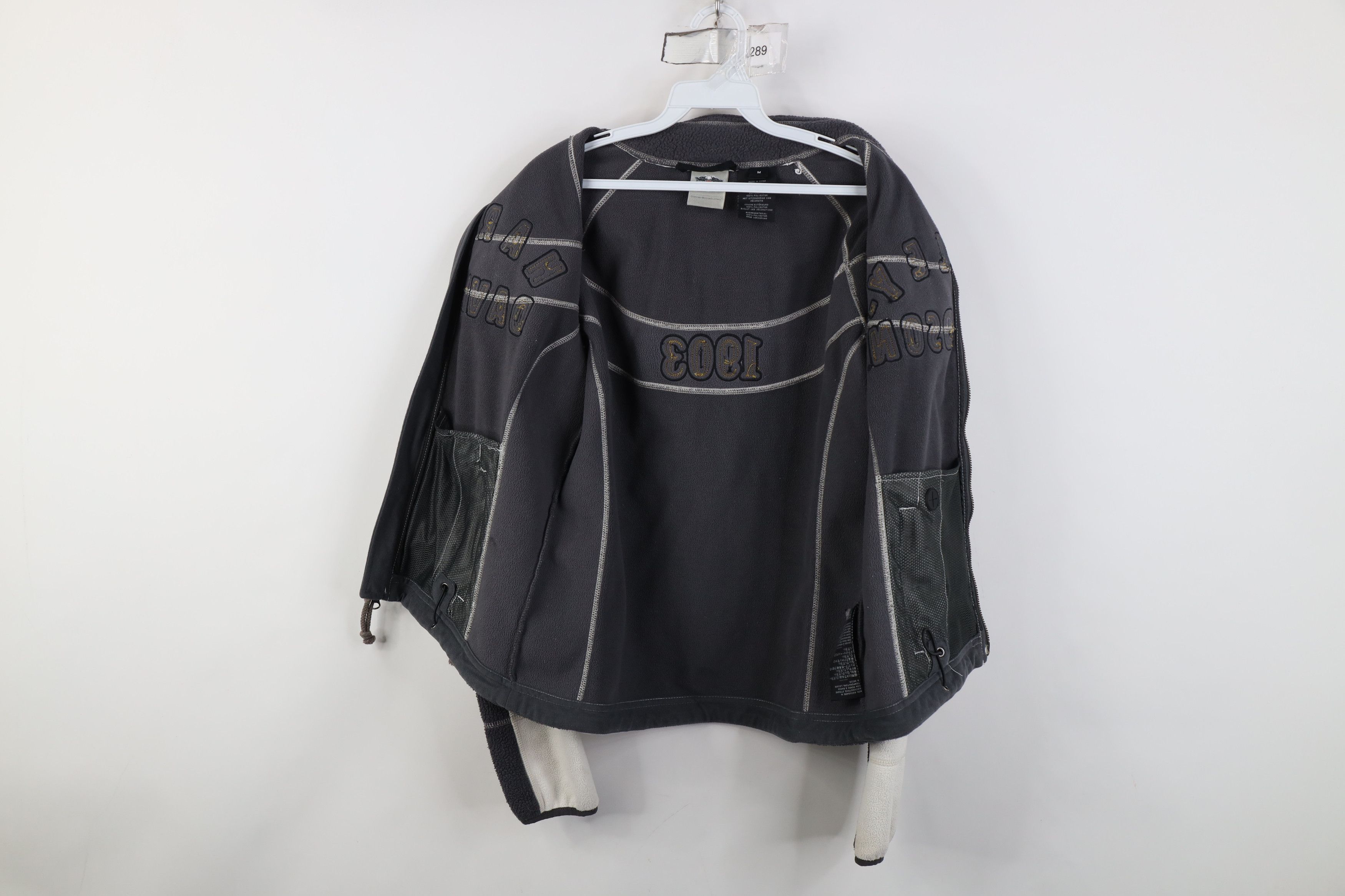 Harley Davidson Vintage Harley Davidson Spell Out Fleece Full Zip Jacket Size M / US 6-8 / IT 42-44 - 9 Thumbnail
