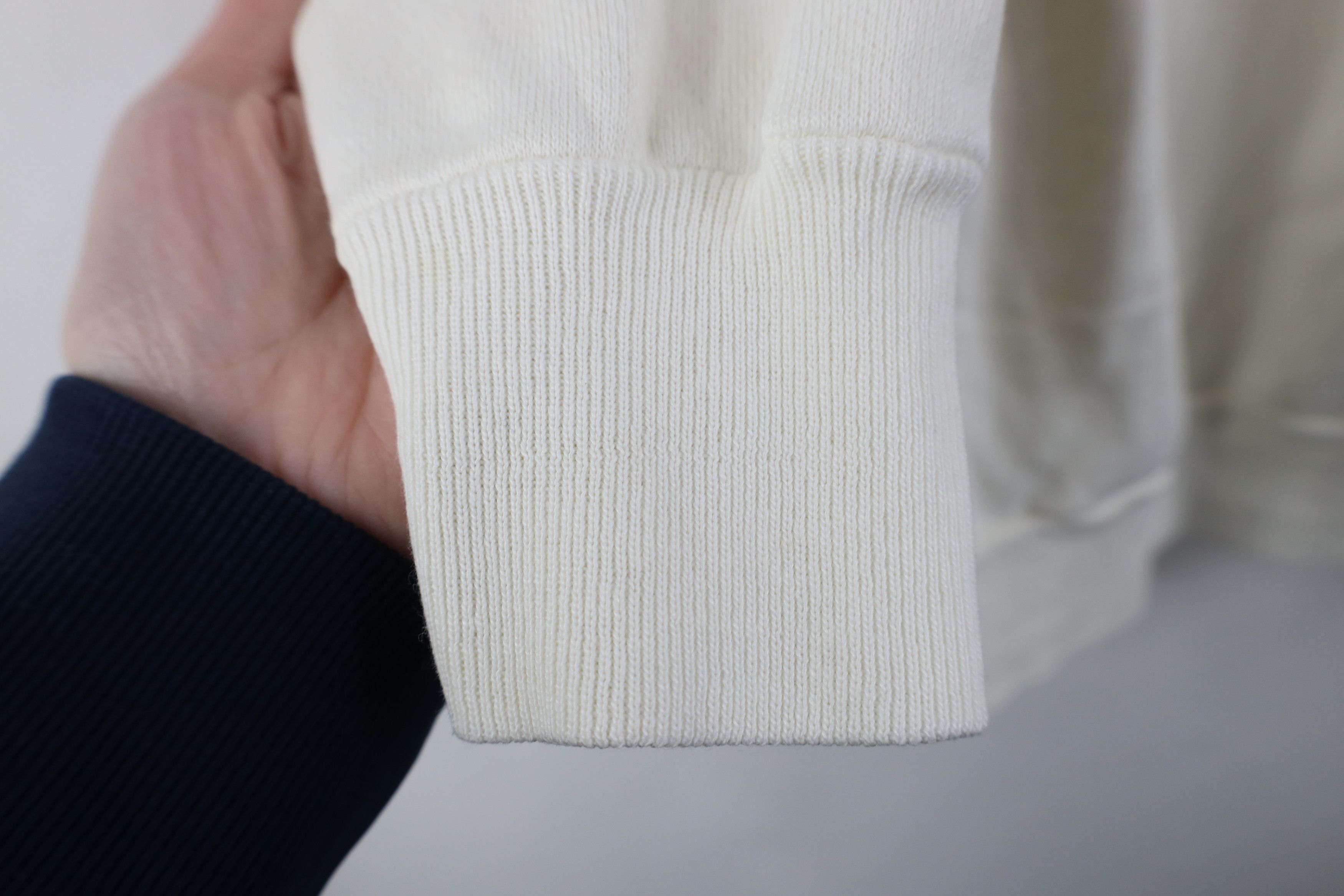 Vintage Vintage 90s Streetwear Blank Crewneck Sweatshirt White Size L / US 10 / IT 46 - 8 Thumbnail