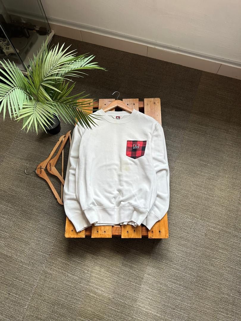 Ben Davis × Japanese Brand BEN DAVIS CHECKERED POCKET SWEATSHIRT Size US M / EU 48-50 / 2 - 1 Thumbnail