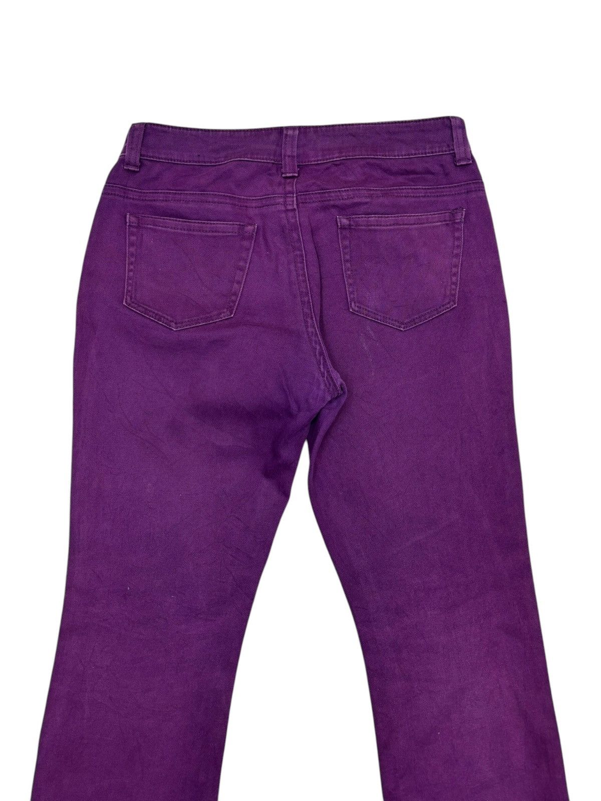 If Six Was Nine Vintage J-Honey Purple Flared Jeans Size US 31 - 8 Thumbnail