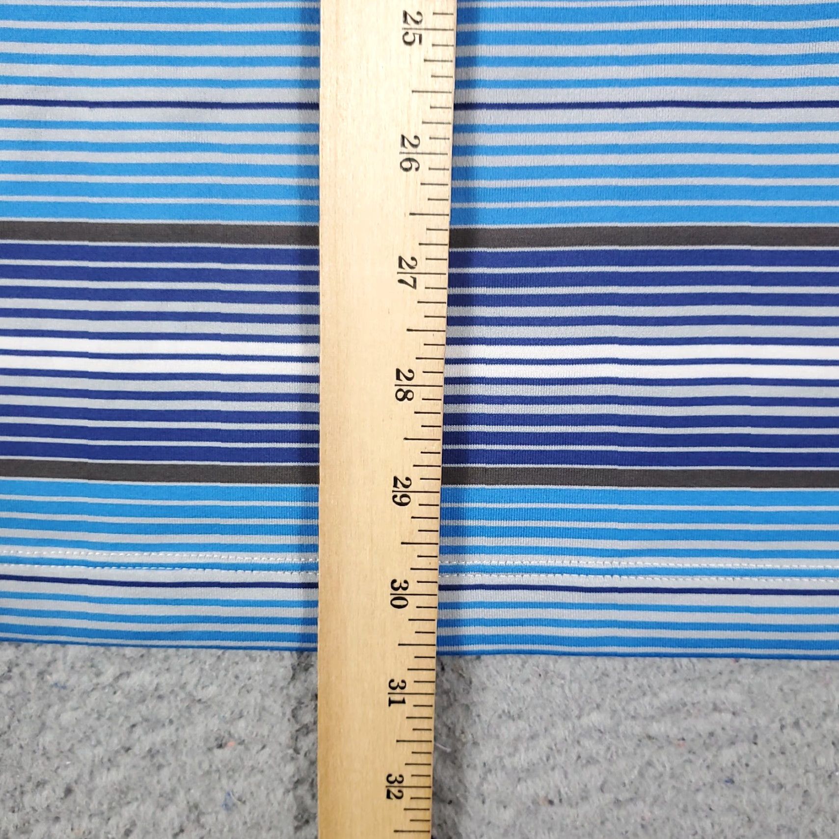Nike Nike Polo Shirt Mens Medium Blue Striped Swoosh Golf Casual Short Sleeve Size US M / EU 48-50 / 2 - 5 Thumbnail