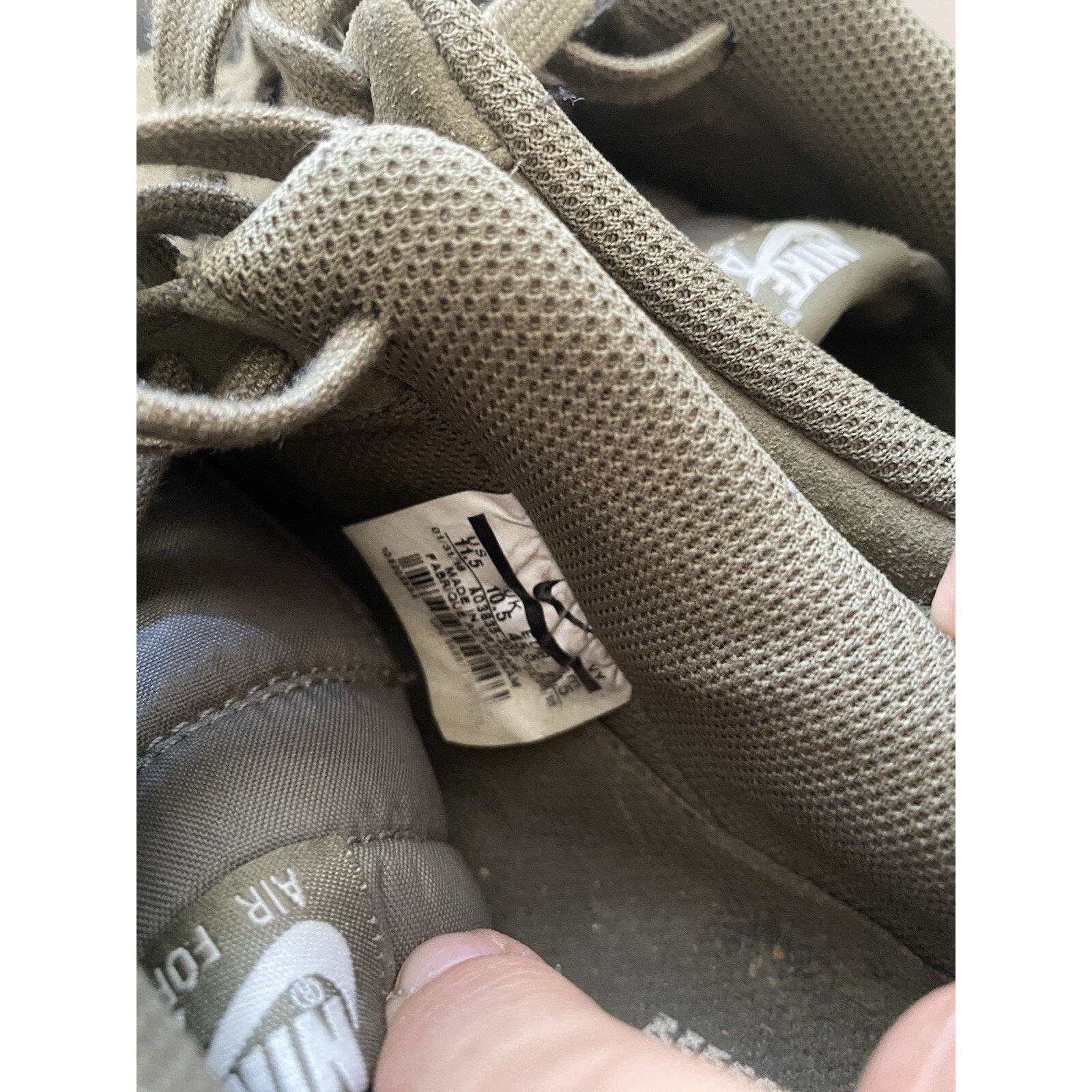 Nike Nike Air Force 1 Suede Size 11.5 Medium Olive/Sail Size US 11.5 / EU 44-45 - 6 Thumbnail