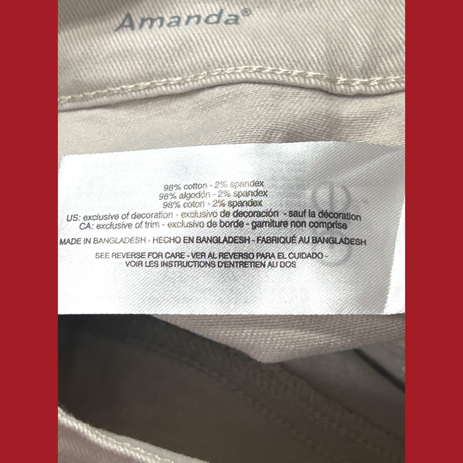 Other Amanda - Women's Classic Rise Stretch Bermuda Shorts - With/ Size 28" / US 6 / IT 42 - 9 Thumbnail
