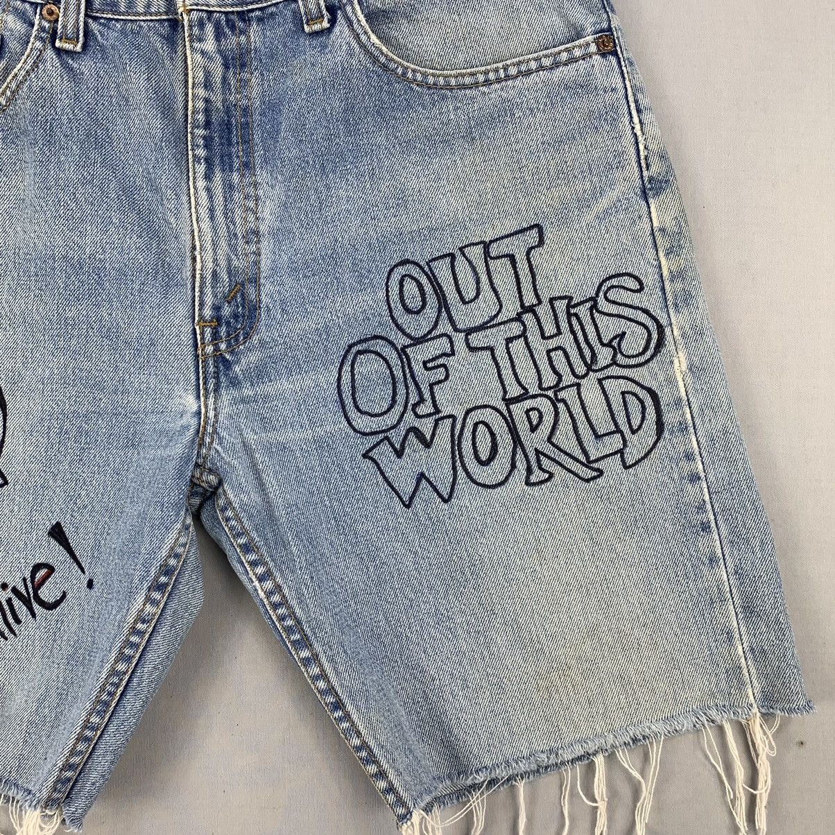 Levi's Vintage Custom Levis 505 Jorts Shorts Denim Jeans W32 Size US 32 / EU 48 - 5 Thumbnail