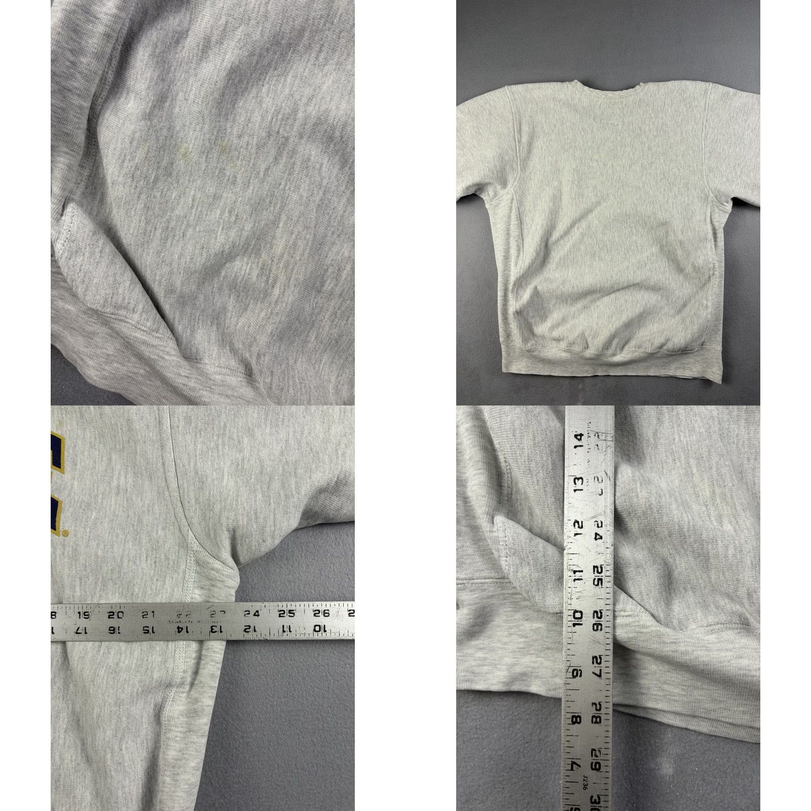Champion VINTAGE Champion Reverse Weave Sweatshirt Notre Dame University V-Neck Gray XL Men Pullover Regular Size Size US XL / EU 56 / 4 - 8 Thumbnail