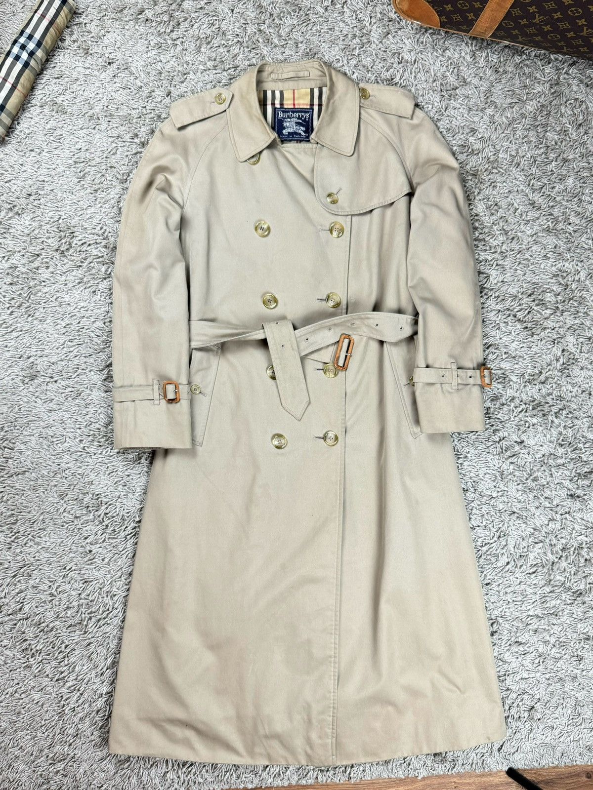 Burberry × Vintage Vintage trench coat Burberry original luxury streetwear item Size M / US 6-8 / IT 42-44 - 2 Thumbnail