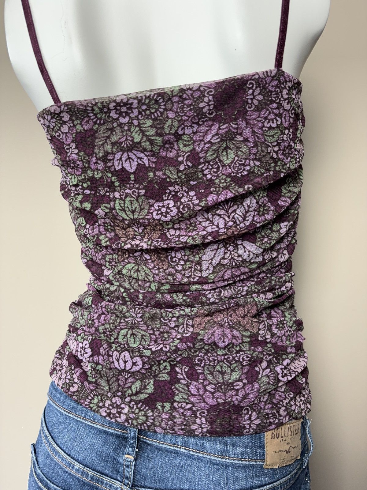 Vintage Mesh floral vintage ruffles tank top Size M / US 6-8 / IT 42-44 - 4 Thumbnail