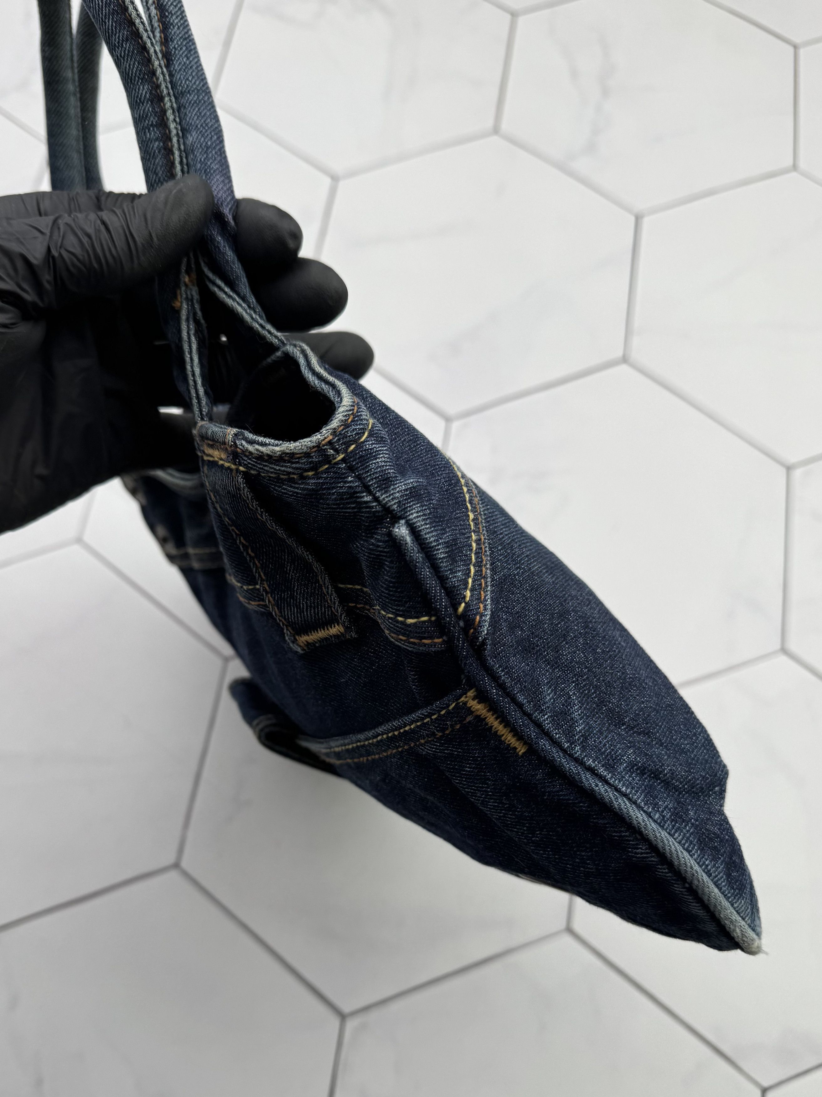 Miss Sixty Killah by Miss Sixty Vintage Denim Handle Bag (B84) Size ONE SIZE - 8 Thumbnail