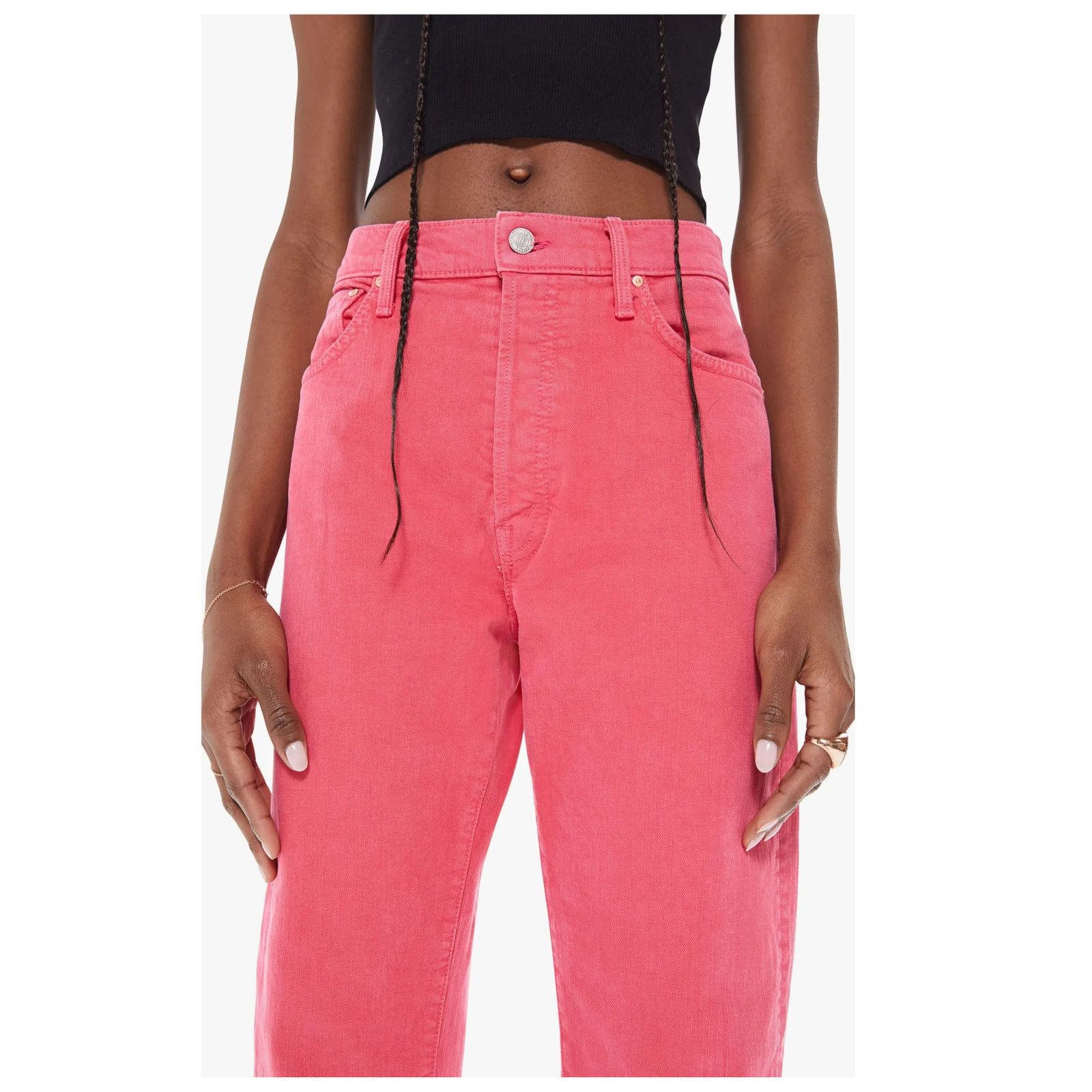 MOTHER MOTHER The Ditcher Crop High Waist Jeans Size 26 Size 26" / US 2 / IT 38 - 6 Thumbnail