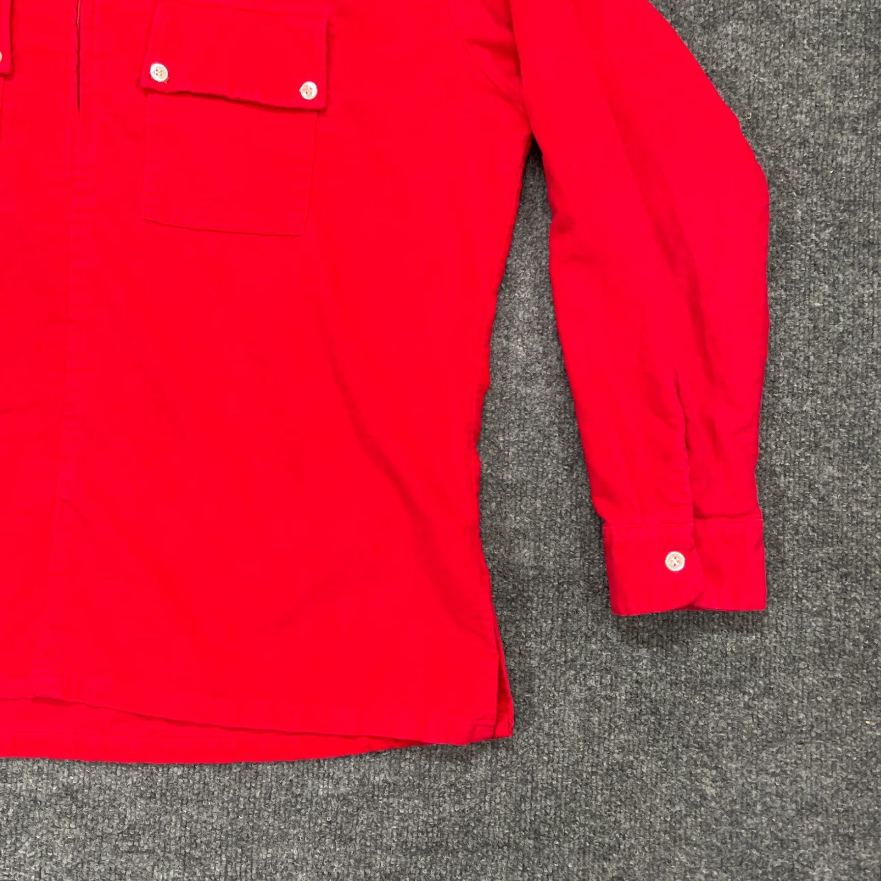 Vintage VINTAGE Heeksuede Shirt Mens XL Red Long Sleeve Western Zip Adult Size US XL / EU 56 / 4 - 2 Thumbnail