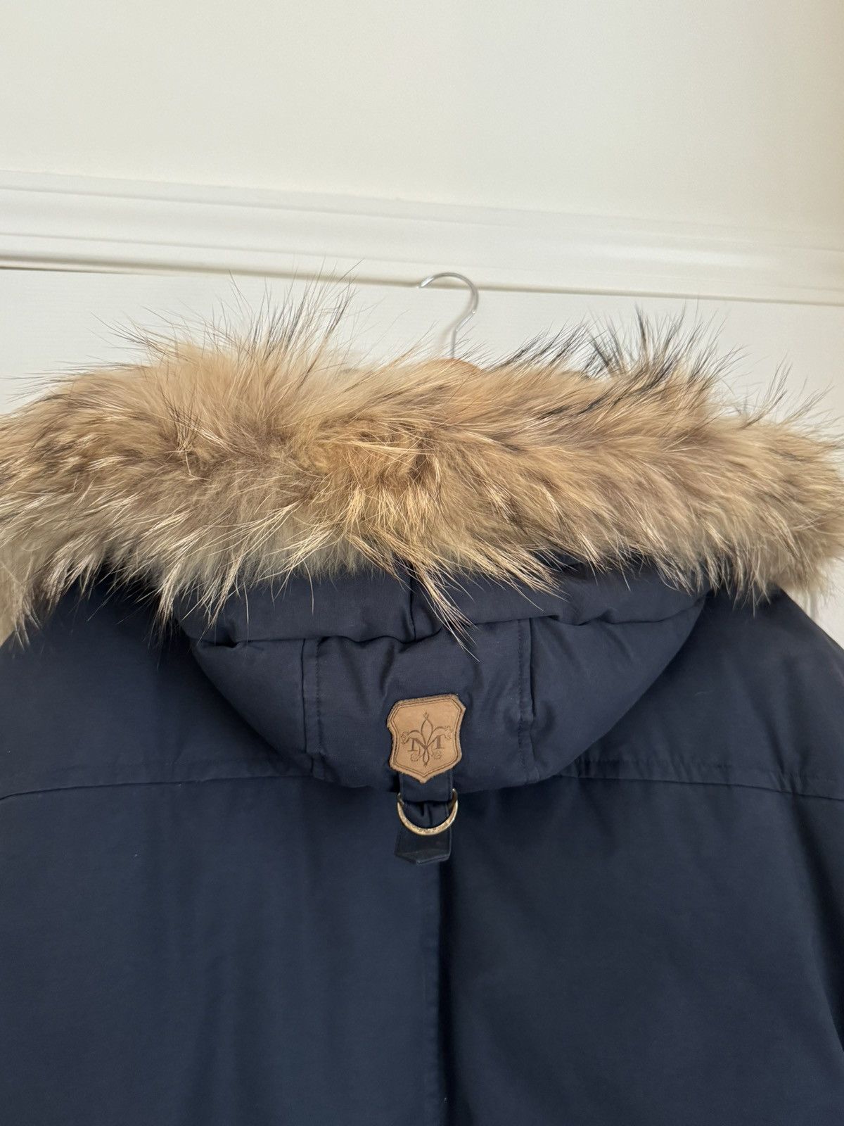 image of Mens Mackage Down Edward Parka in Navy (Size Large)