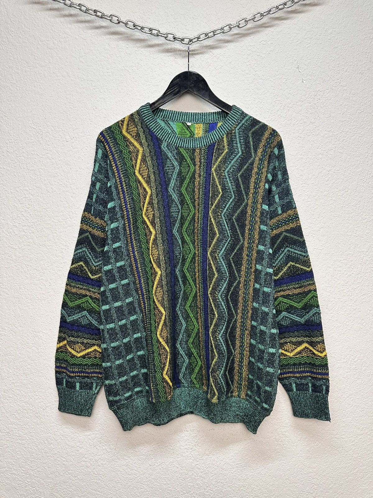 Carlo Colucci Vintage Multicolour Carlo Colucci Knit Sweater Coogi Canada Size US L / EU 52-54 / 3 - 2 Thumbnail