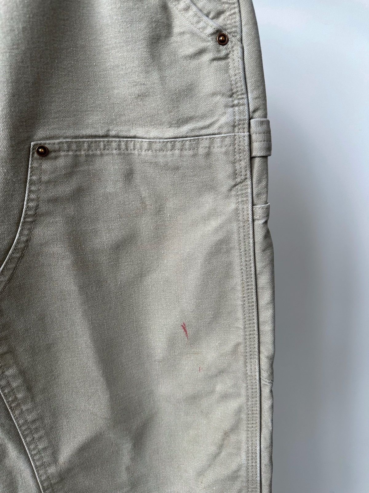 Carhartt Vintage Carhartt Double Knee Pants Beige Denim Jeans Baggy Size US 34 / EU 50 - 8 Thumbnail
