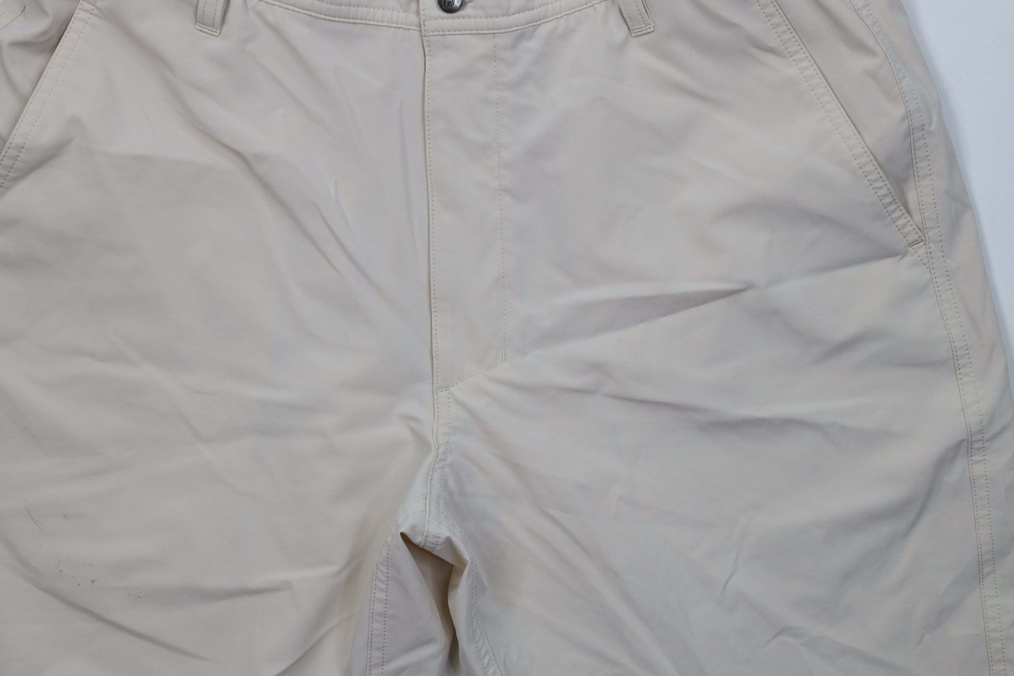 Footjoy FootJoy Distressed Stretch Golfing Golf Chino Shorts Beige Size 34" / US 12 / IT 48 - 3 Thumbnail