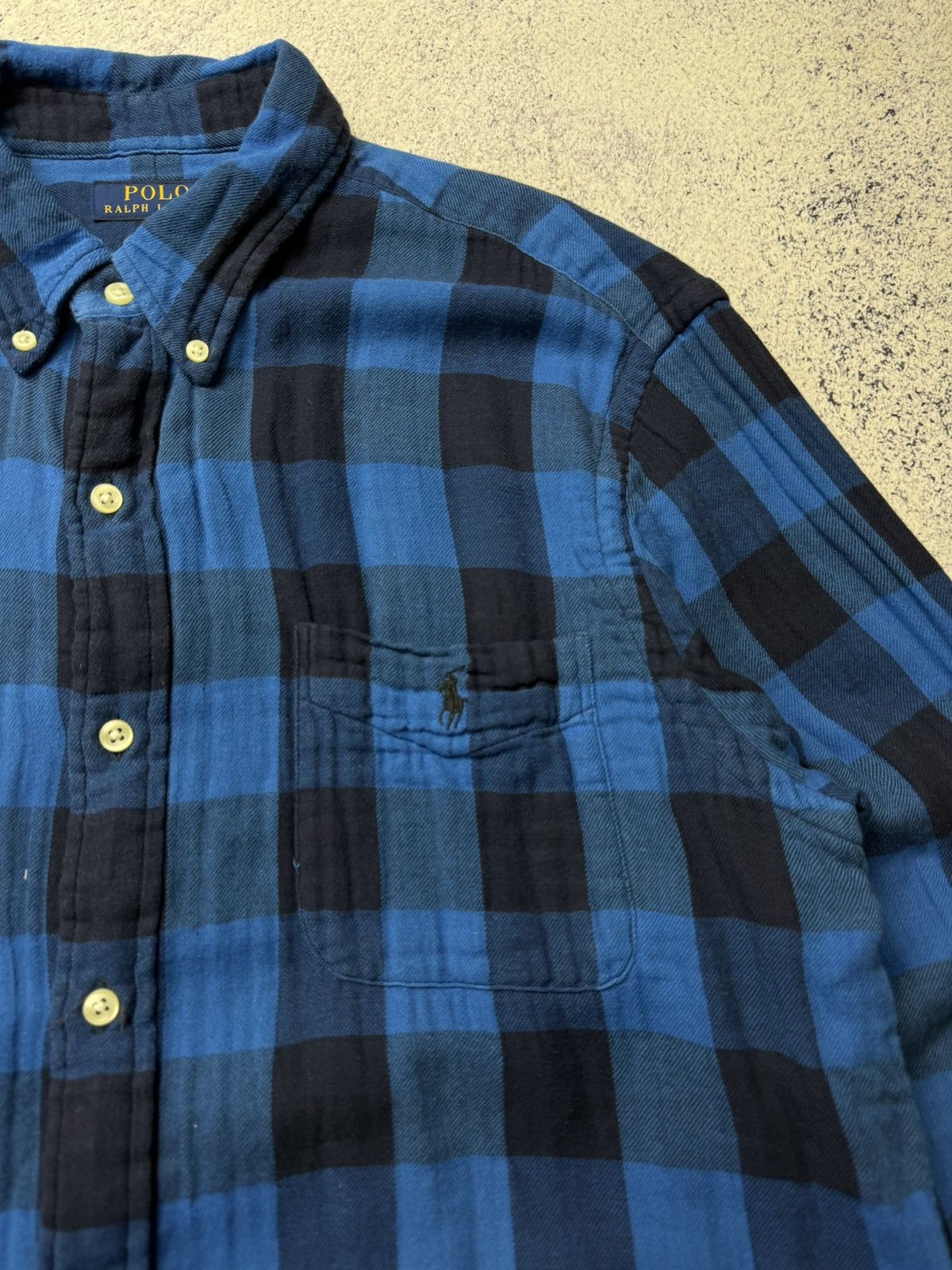 Flannel Vintage RALPH LAUREN Flanel Plaid Shirt USA Size US L / EU 52-54 / 3 - 13 Thumbnail