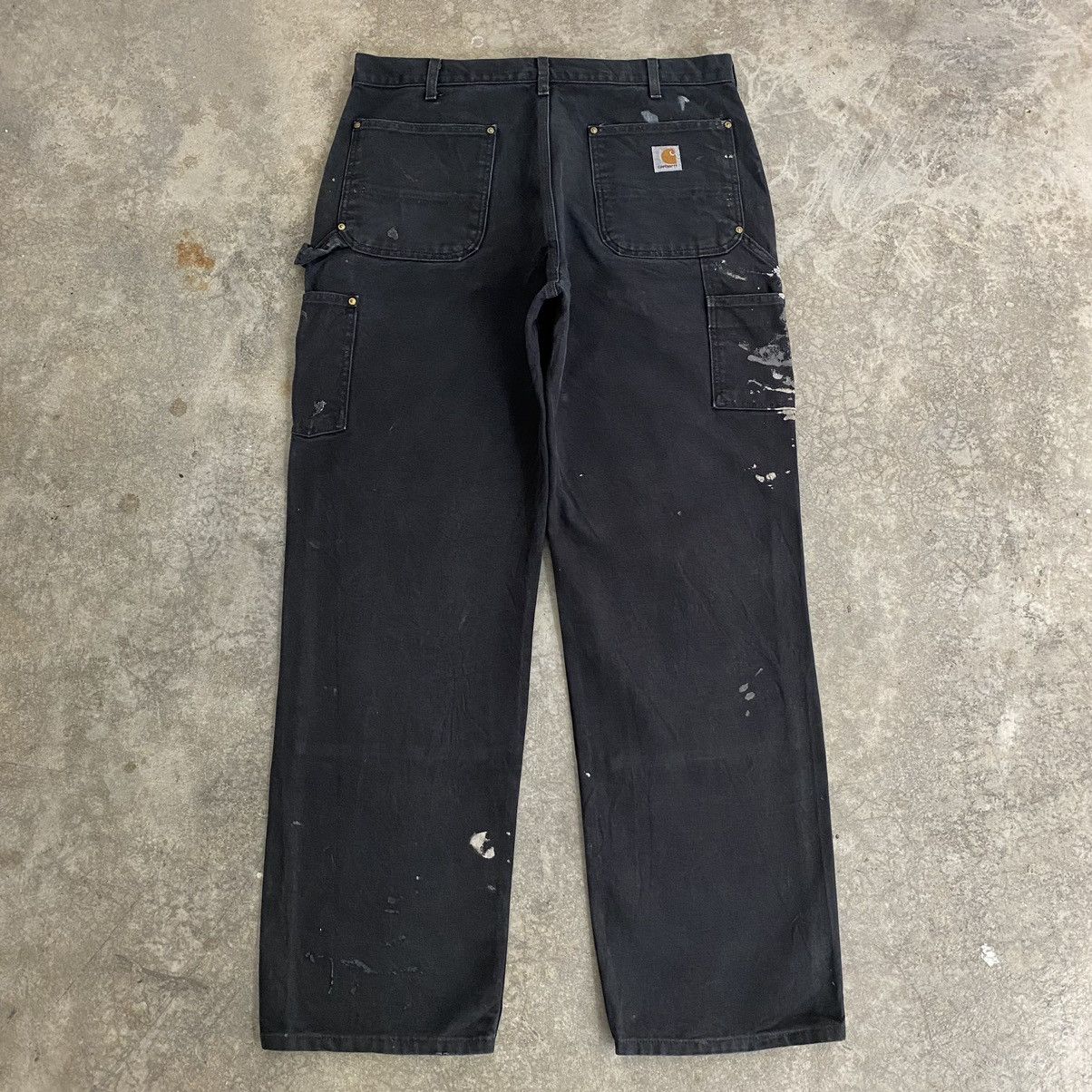 Carhartt VTG Carhartt Double Knee Faded Splatter Painter Pants Size US 35 - 14 Thumbnail
