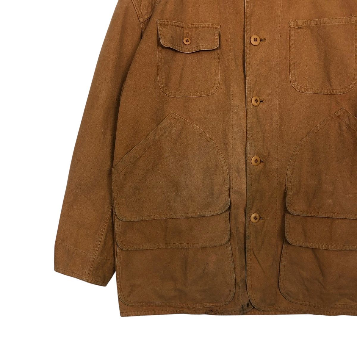 Japanese Brand 🔥RICH BROWN VINTAGE CHORE WORK JACKET ATLIERSAB ISSEY MIYAKE Size US M / EU 48-50 / 2 - 6 Thumbnail