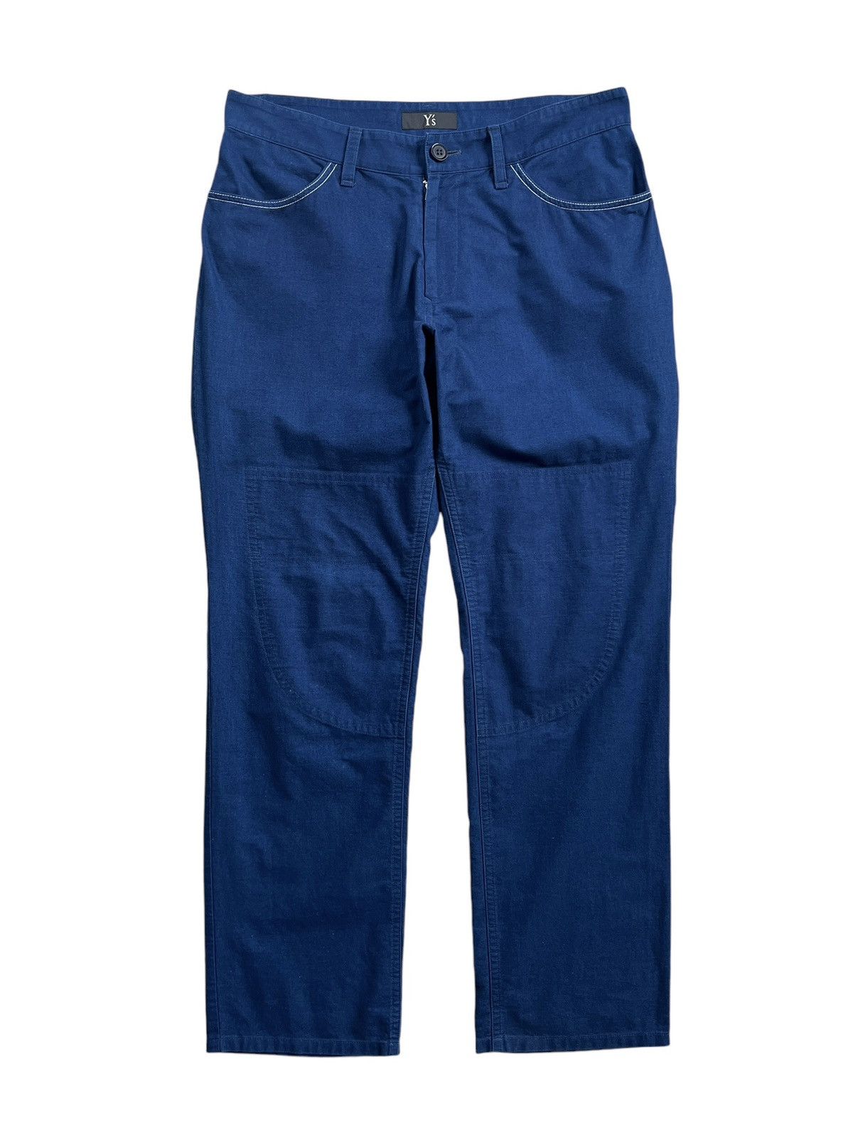 Y's × Yohji Yamamoto Yohji Yamamoto Y’s Doube Knee Indigo Pants Size US 33 - 1 Thumbnail