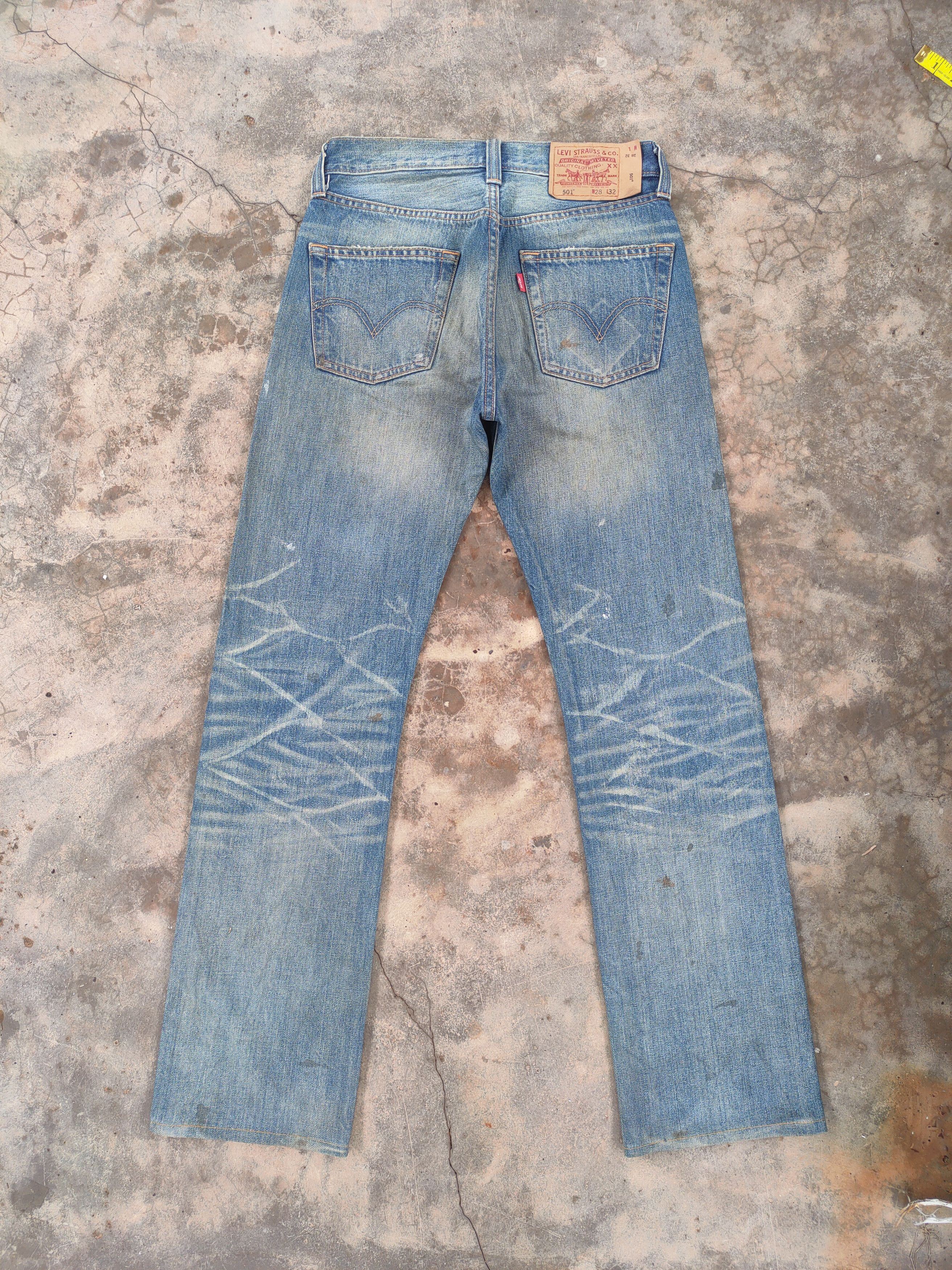 Levi's W29 VINTAGE LEVI'S 501 RUSTY FADED RIPPED JEANS DENIM PANTS Size US 29 - 3 Thumbnail