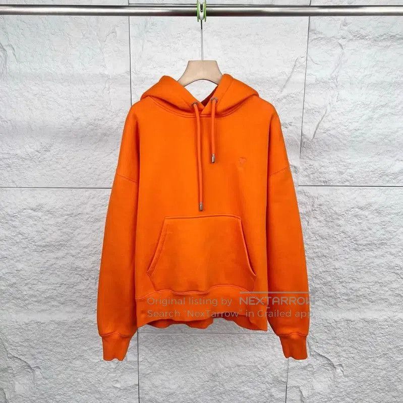 AMI AMI Orange Cotton Women's Hoodie . Size M / US 6-8 / IT 42-44 - 1 Thumbnail