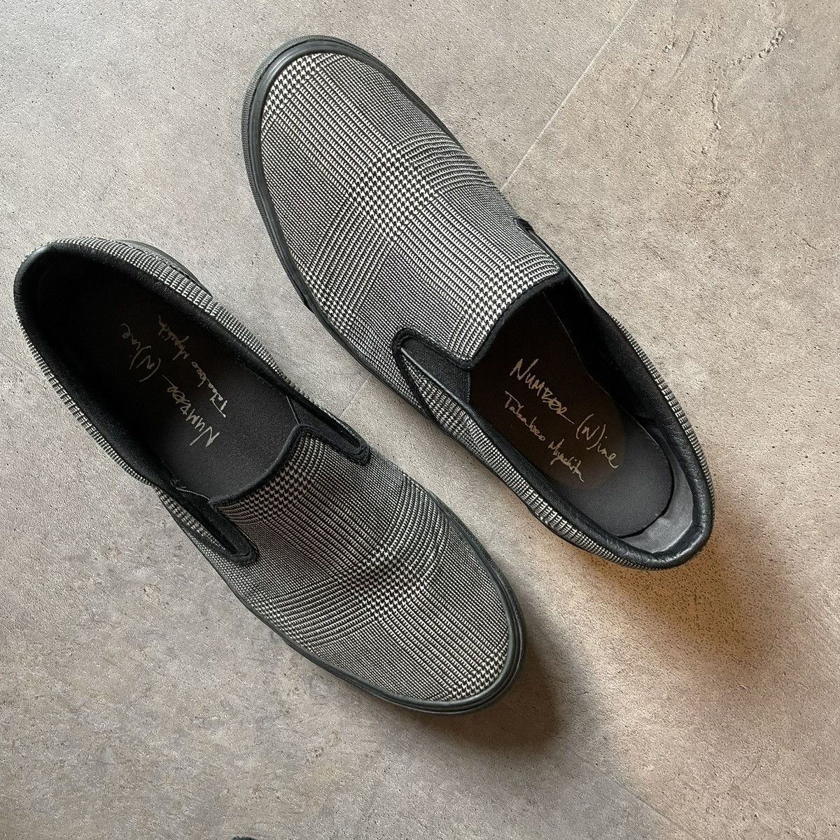 Number (N)ine Number (N)ine Plaid Slip Ons Size US 9 / EU 42 - 4 Thumbnail