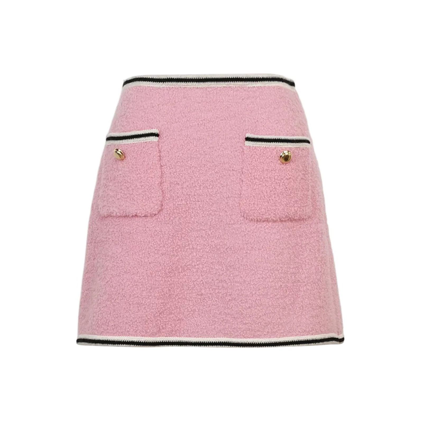 Miu Miu MiuMiu Wool Blend Colorblock Stripe Skirt Size 42" / US 20 - 1 Thumbnail