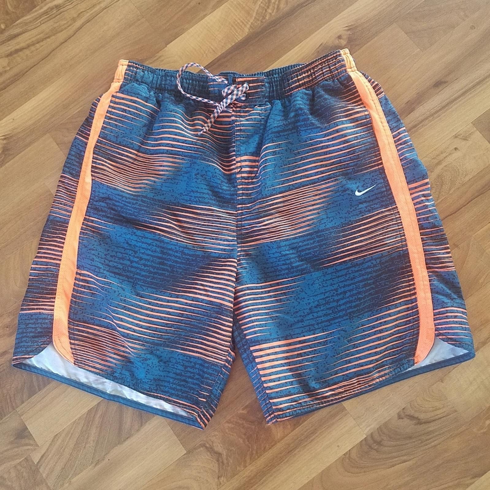 Nike Nike Blue and Orange Striped Shorts Size XL Size US 36 / EU 52 - 1 Thumbnail