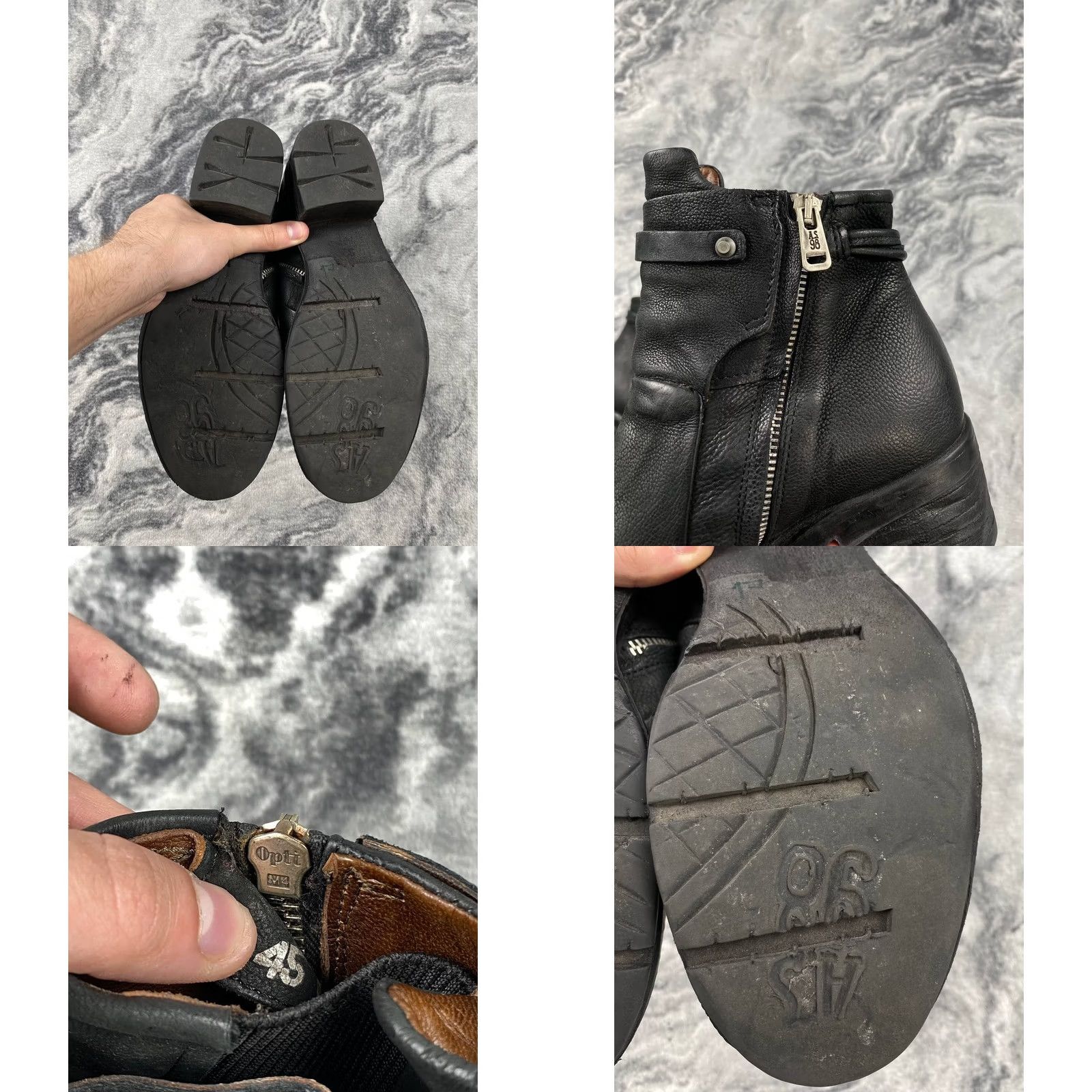 A.S.98 A.S.98 Airstep Women Boot Black Leather With Heels Size 39 Size US 8 / IT 38 - 9 Thumbnail