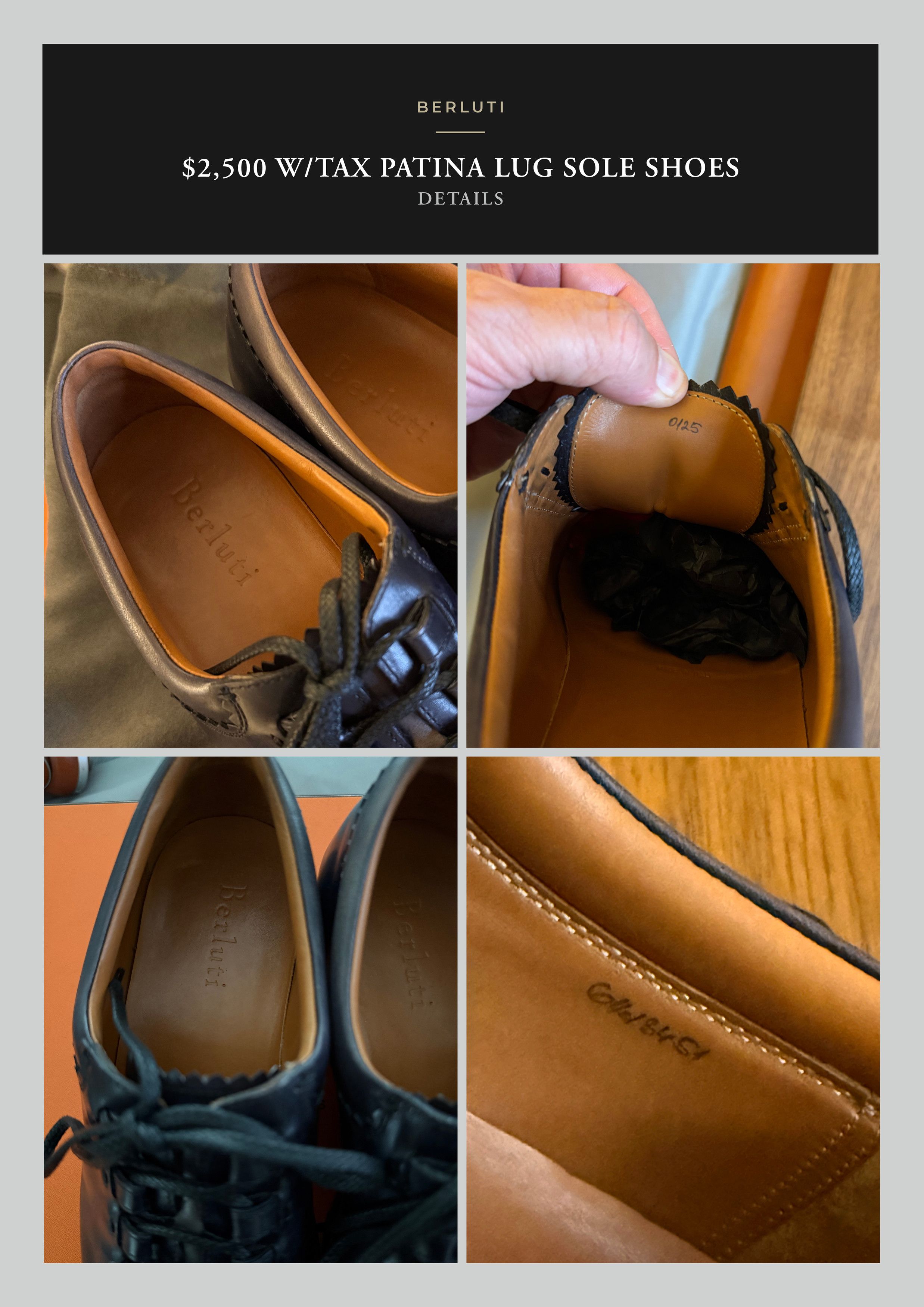 Berluti Coveted Rare $2,500 Stunning Burnished Patina Godly Details Size US 7.5 / EU 40-41 - 23 Thumbnail