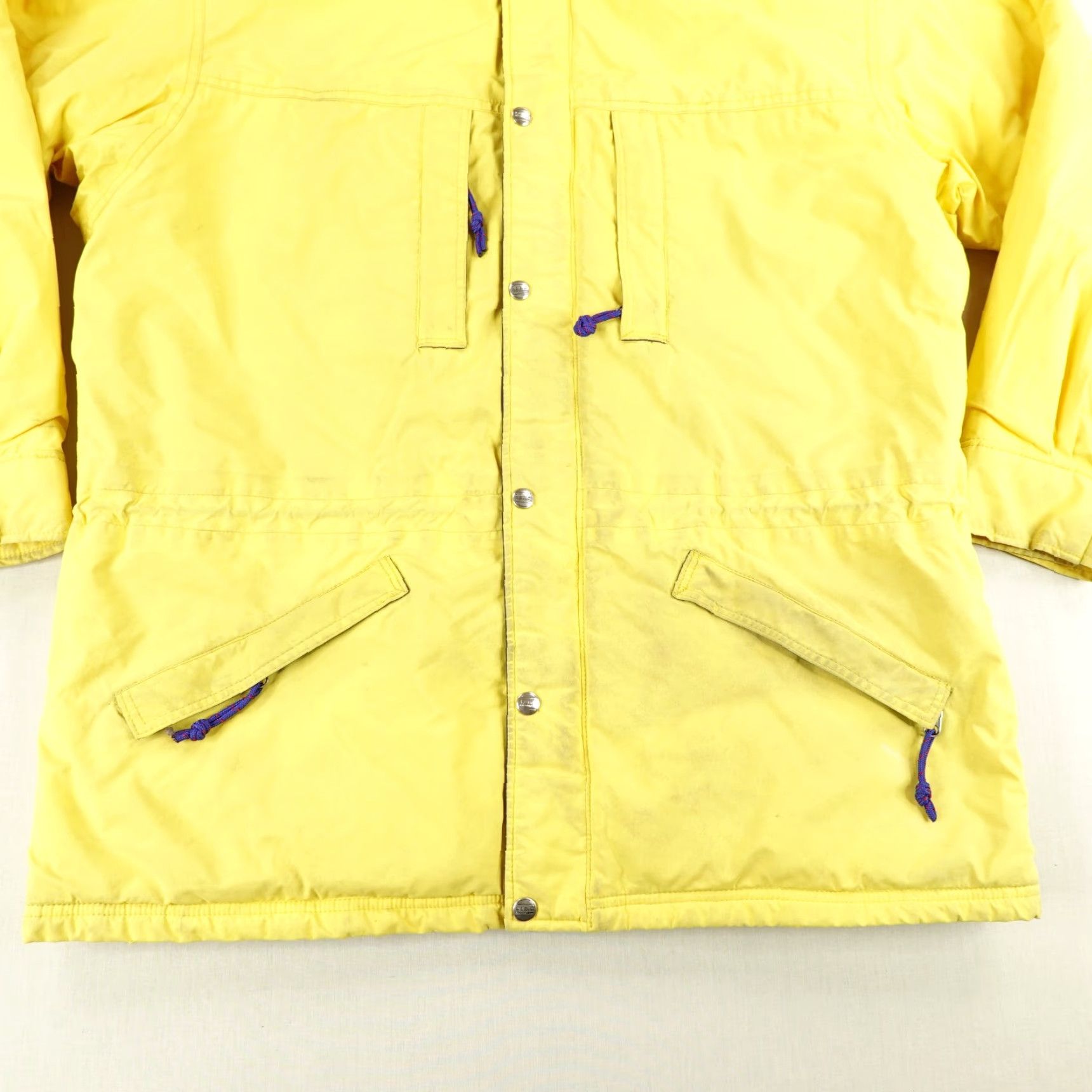 Vintage VINTAGE L.L. Bean Jacket Mens XL Yellow Nylon Rain Coat 90s Insulated Puffer Hooded Water Resistant Windproof Full Zip Size US XL / EU 56 / 4 - 3 Thumbnail