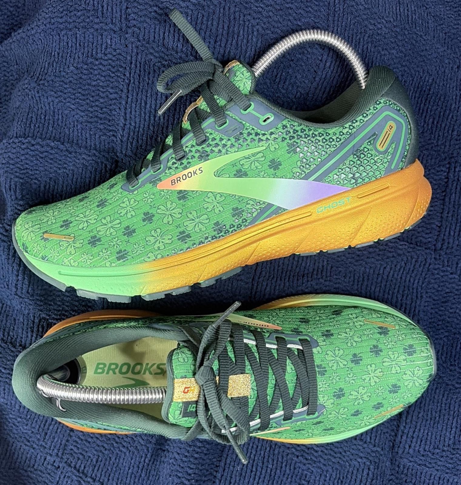 Brooks Brooks Ghost St Pats Shamrock Running Shoes Green Womens 9.5 Size US 9.5 / IT 39.5 - 1 Thumbnail