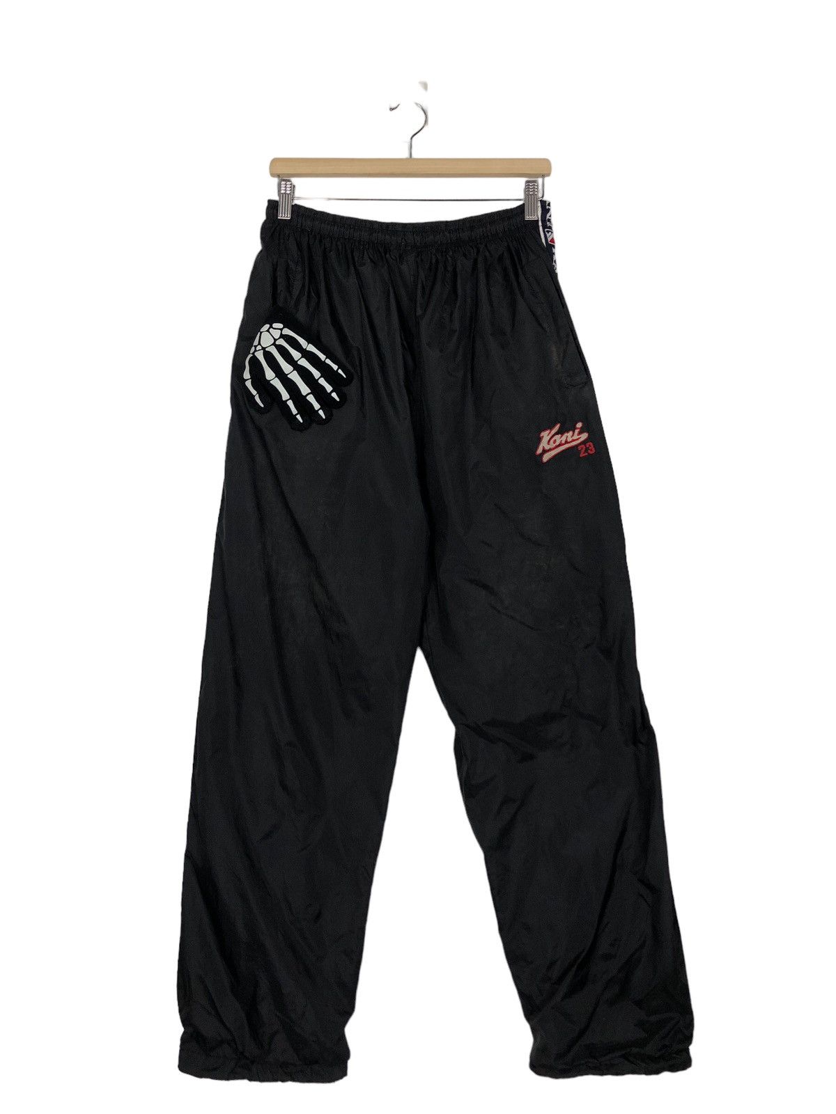 Japanese Brand 🔥90’s Vintage Karl Kani Striped Pants Big Logo Spell Out Size US 28 / EU 44 - 1 Thumbnail