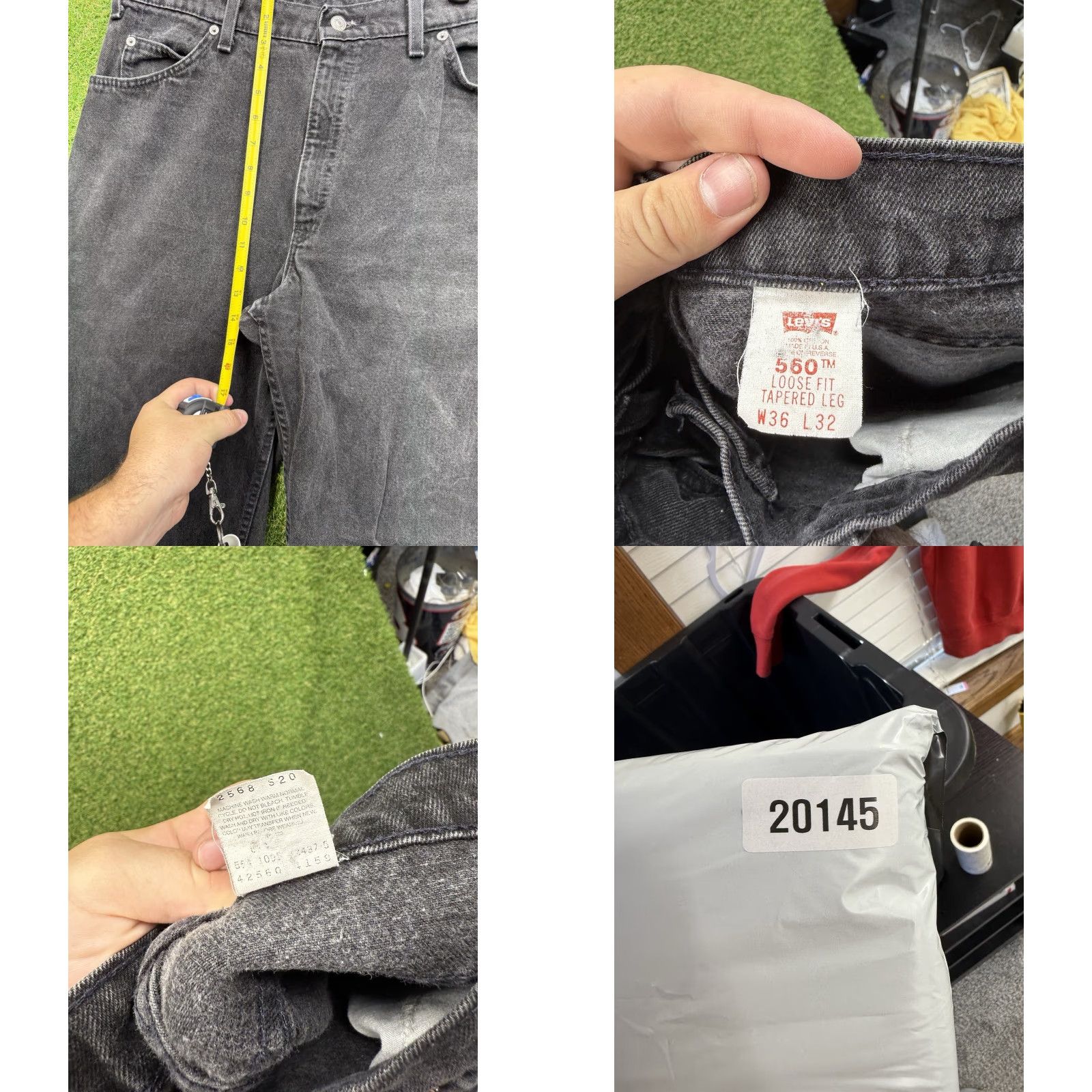 Levi's VINTAGE Levi's 560 Jeans Mens 36x32 Black Denim Tapered Leg Relaxed Fit 5-Pocket Size US 36 / EU 52 - 8 Thumbnail