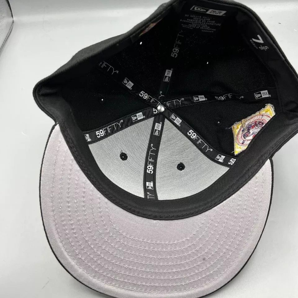 New Era Cuban x Giants Hat Men 7 5/8 Black Negro Leagues Fitted Cap Size ONE SIZE - 4 Thumbnail