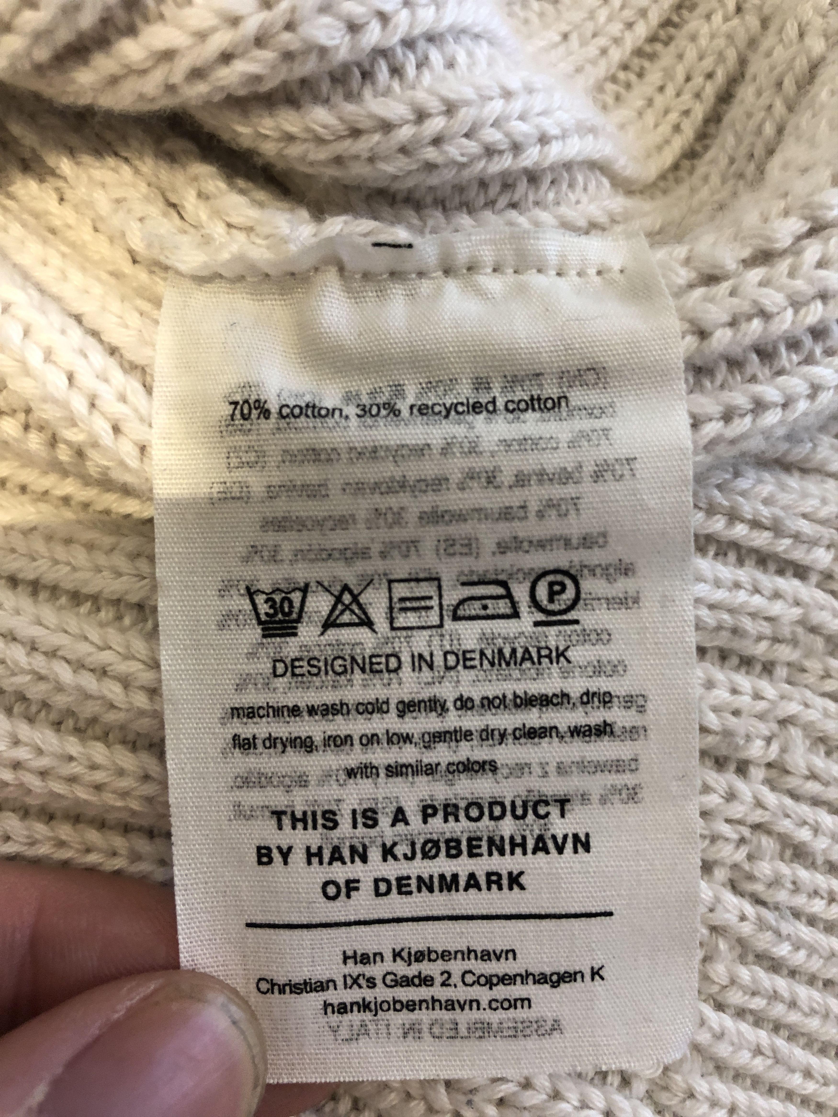 Han Kjobenhavn $395 - Distressed Knit Vest - Off White Size US XL / EU 56 / 4 - 14 Thumbnail